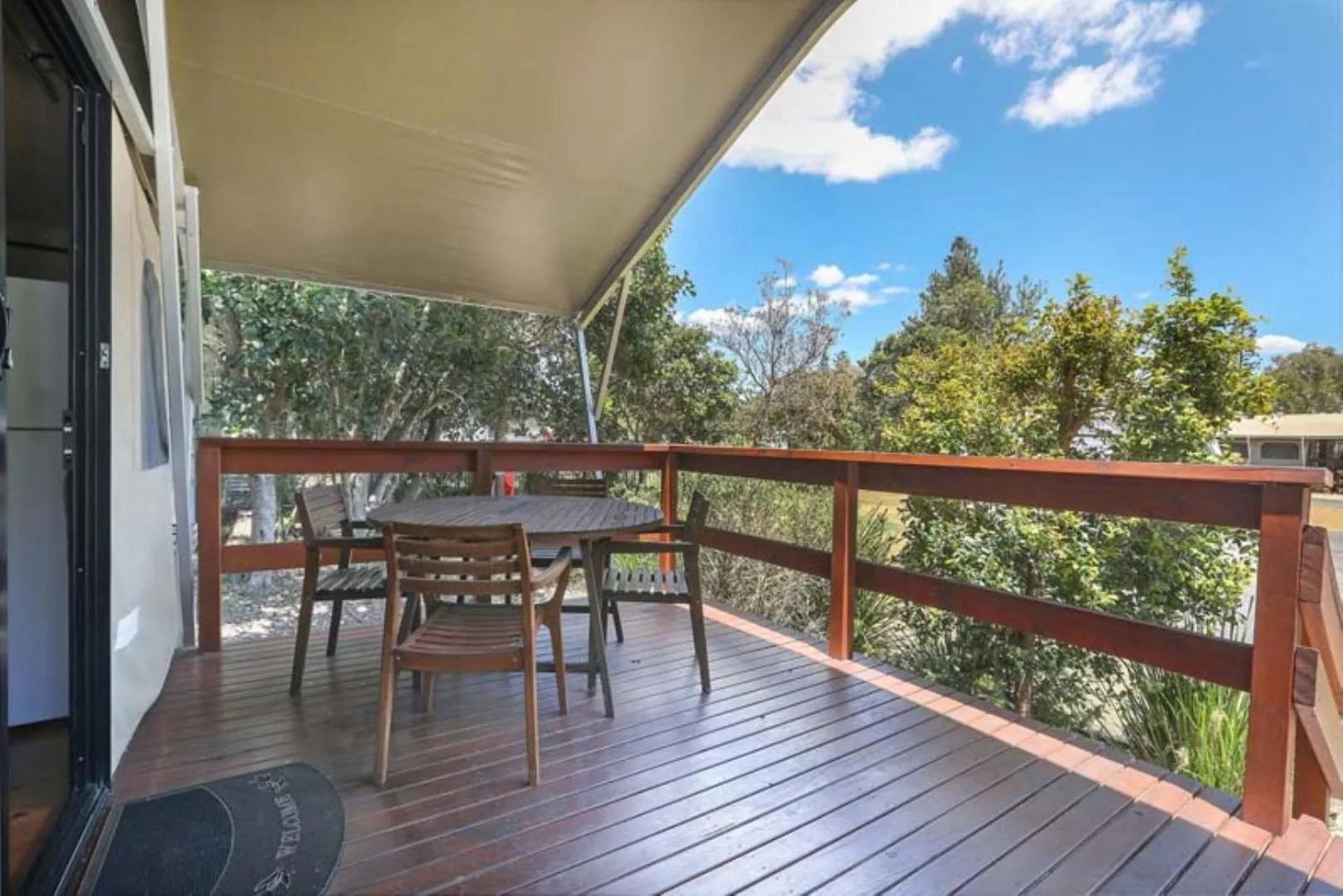 Balcony/Terrace in Reflections Mylestom - Holiday Park