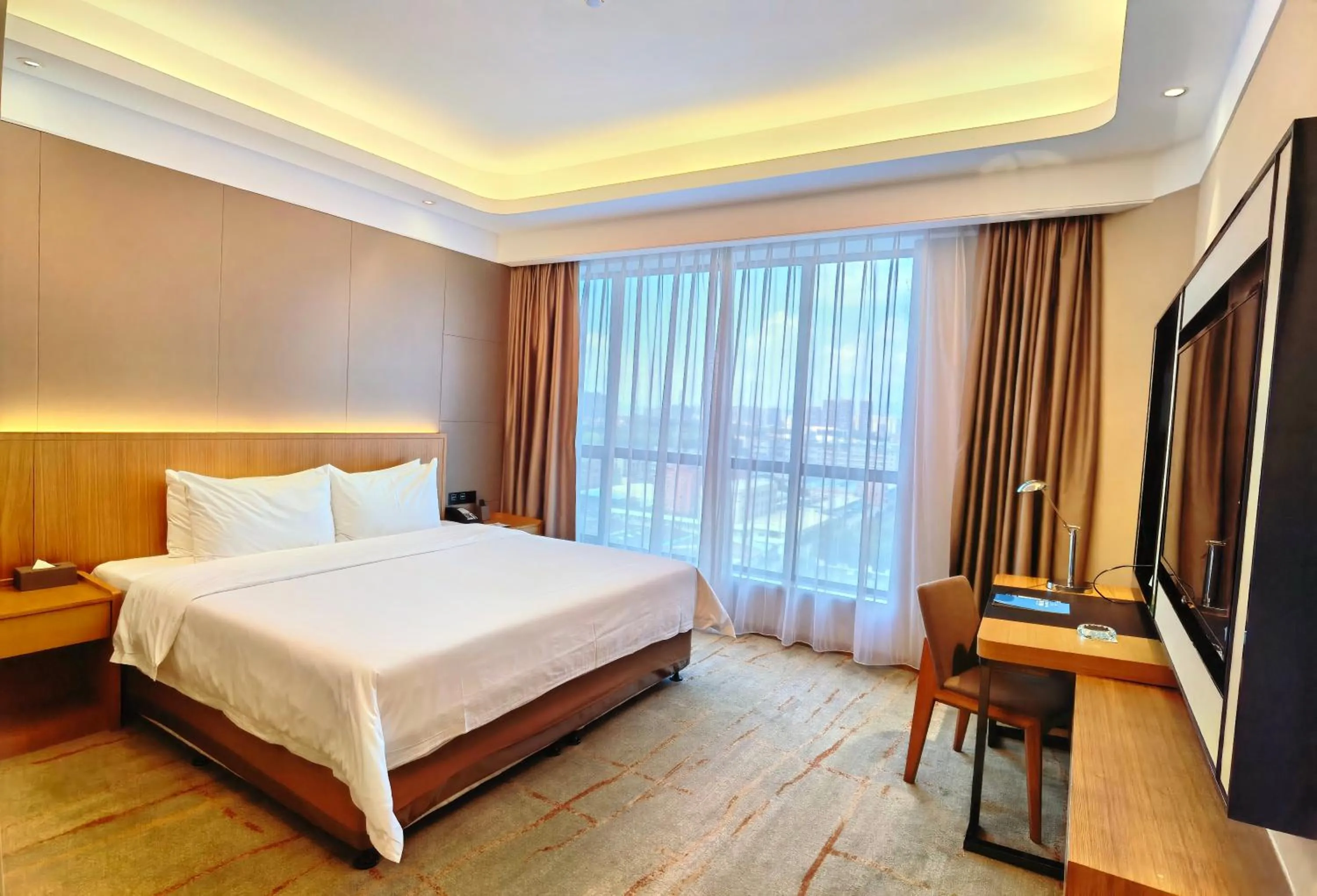 Photo of the whole room, Bed in Rising Dragon International Hotel