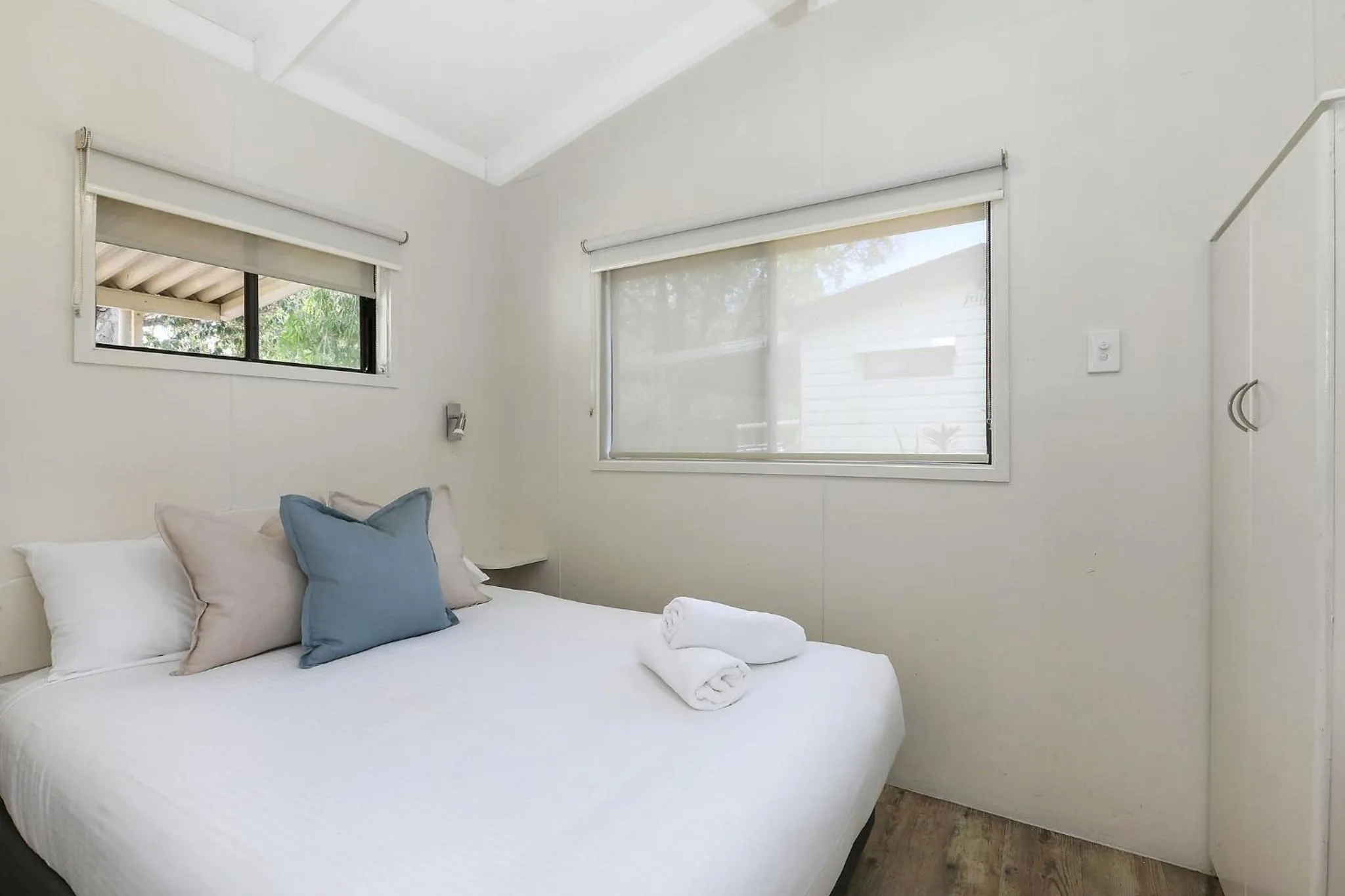 Bed in Reflections Moonee Beach - Holiday Park