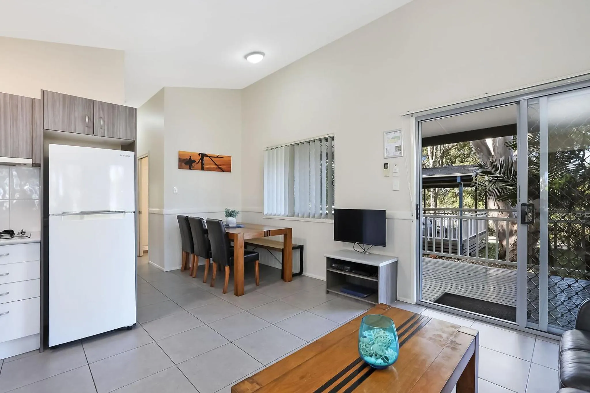 Kitchen or kitchenette in Reflections Moonee Beach - Holiday Park