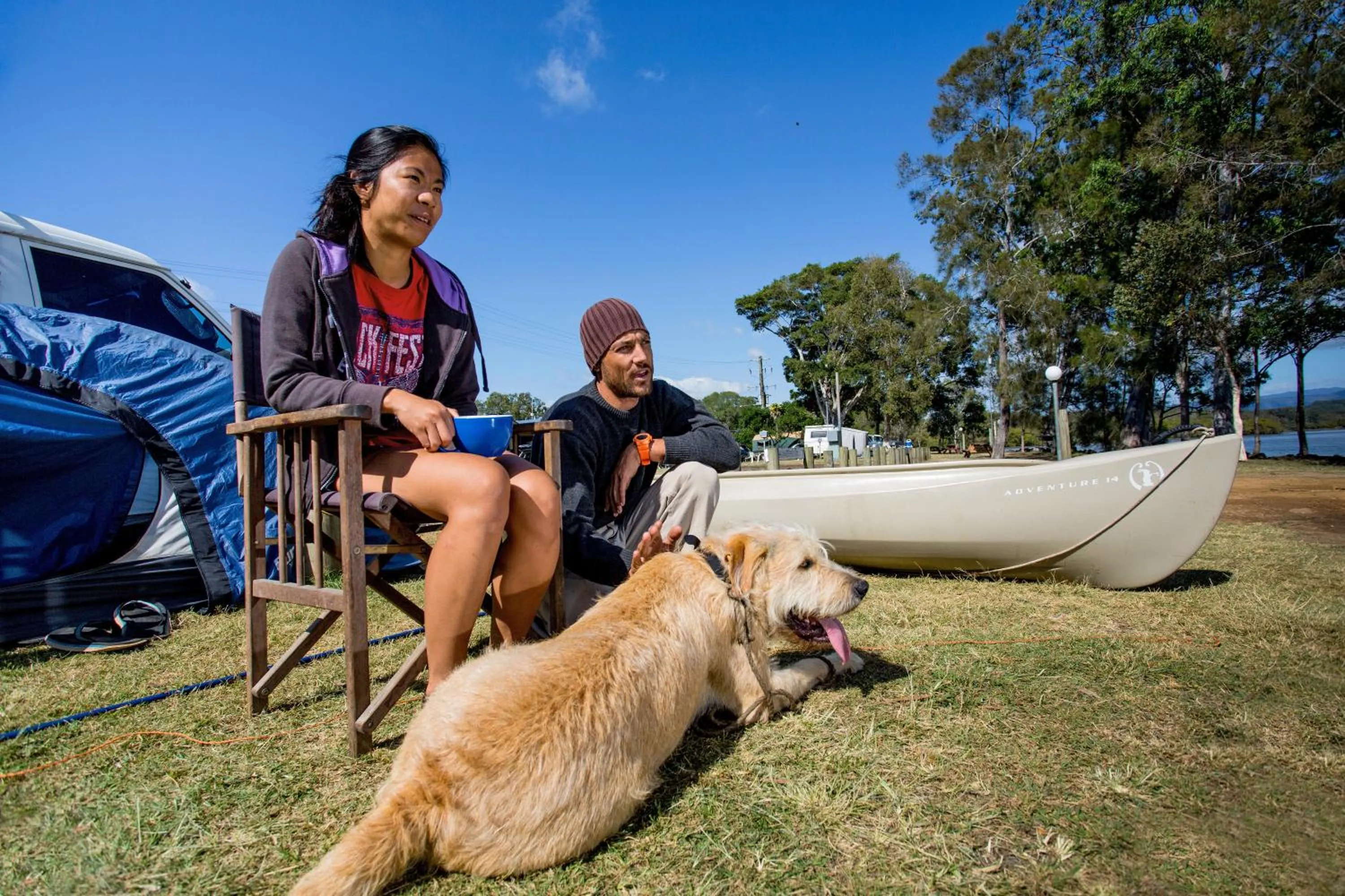 People in Reflections Ferry Reserve - Holiday Park