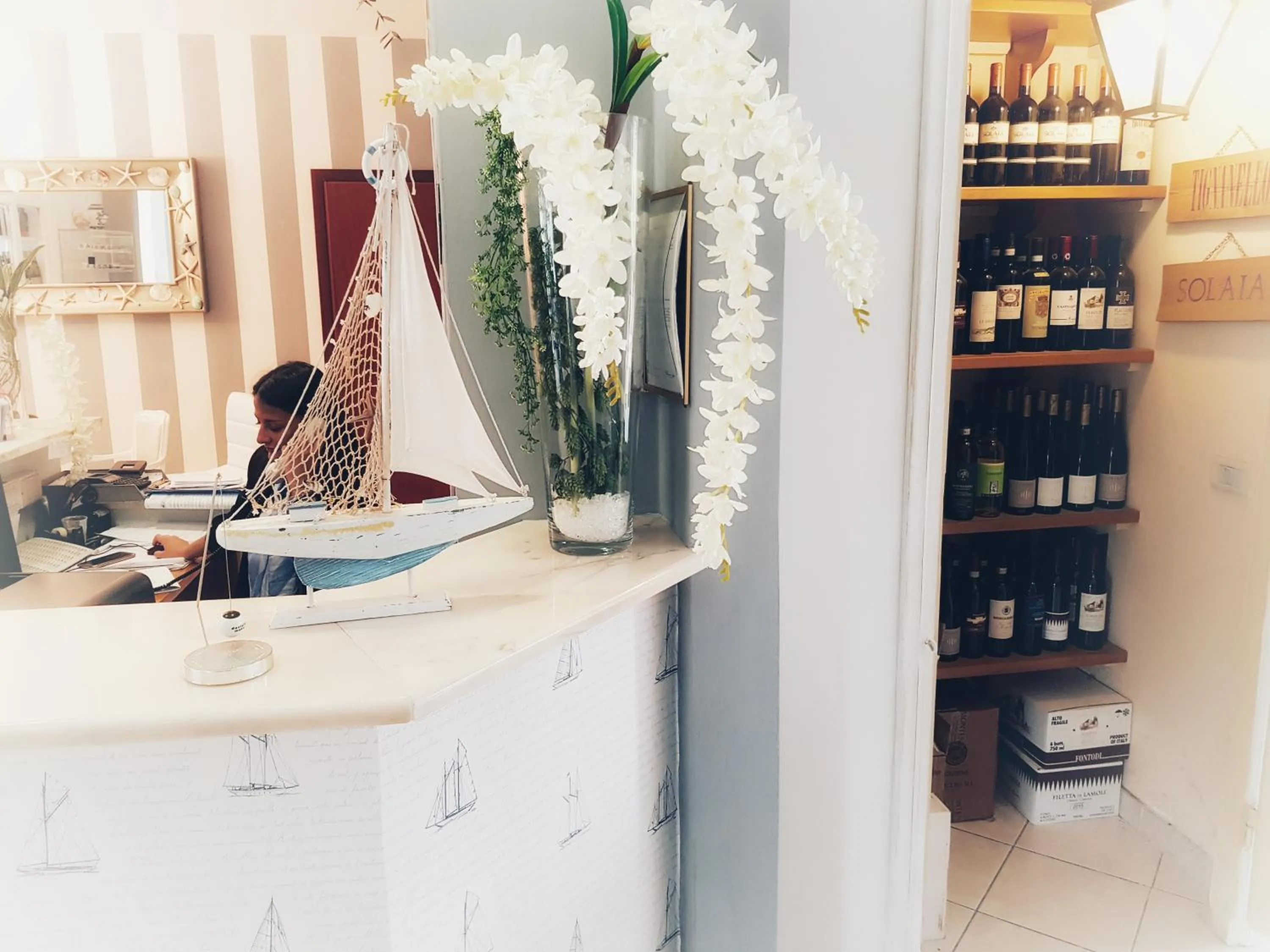 Lobby or reception in Hotel La Pace