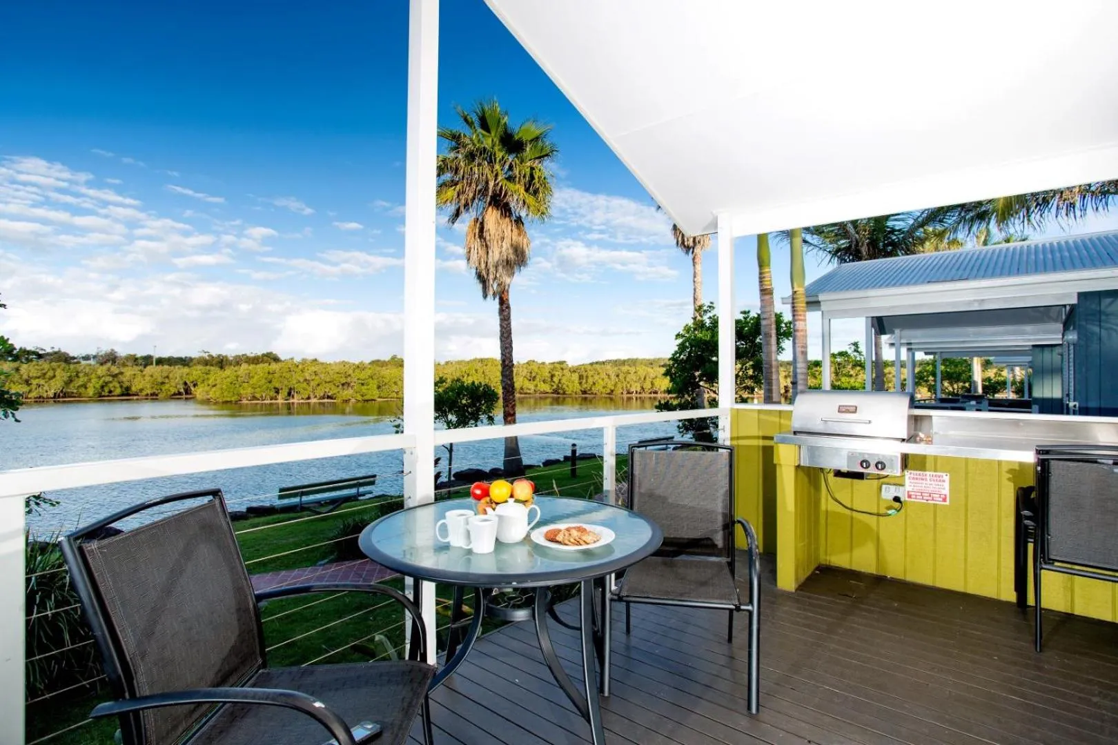 River view in Reflections Brunswick Head - Holiday Park