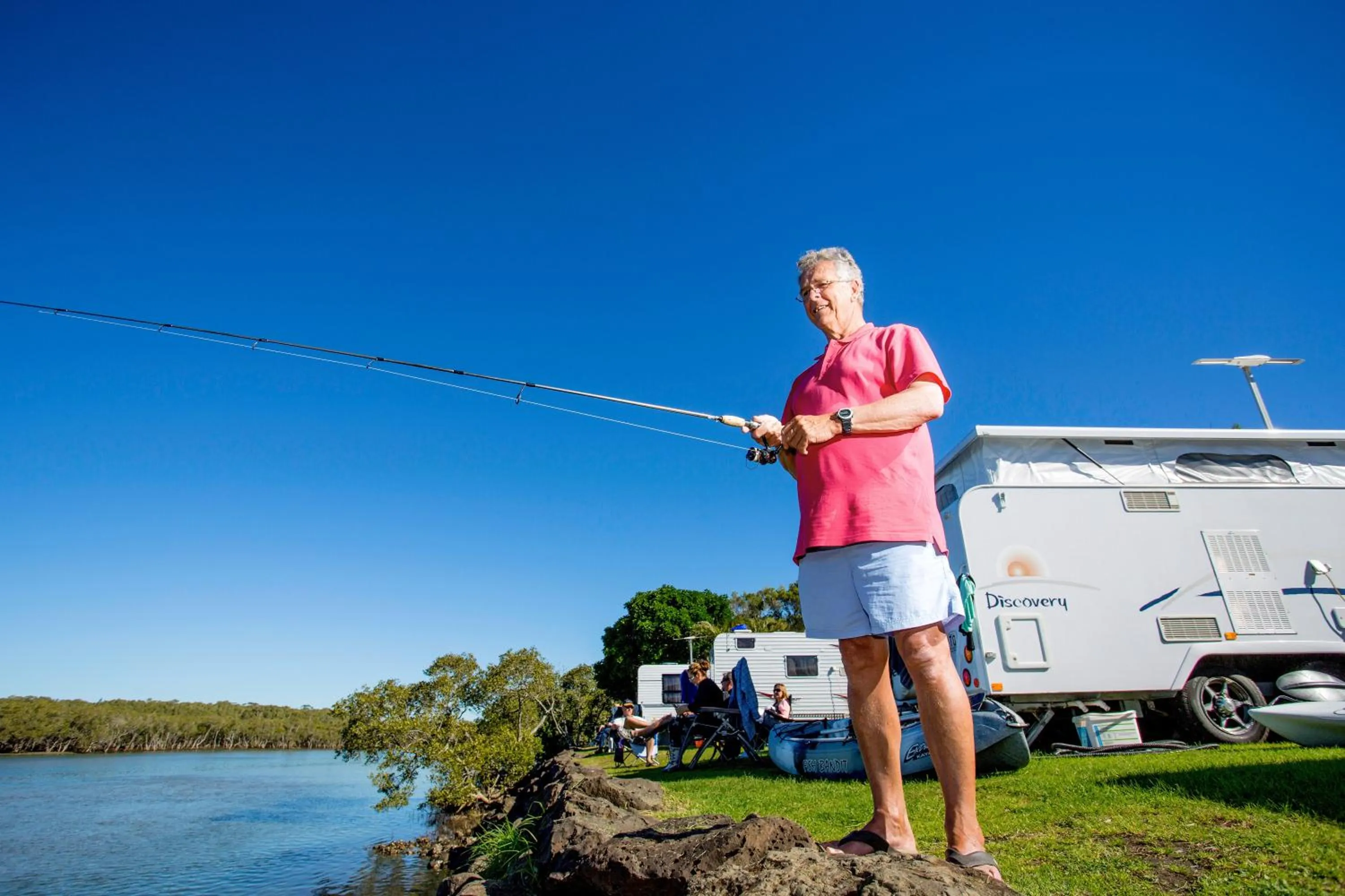 People in Reflections Brunswick Head - Holiday Park