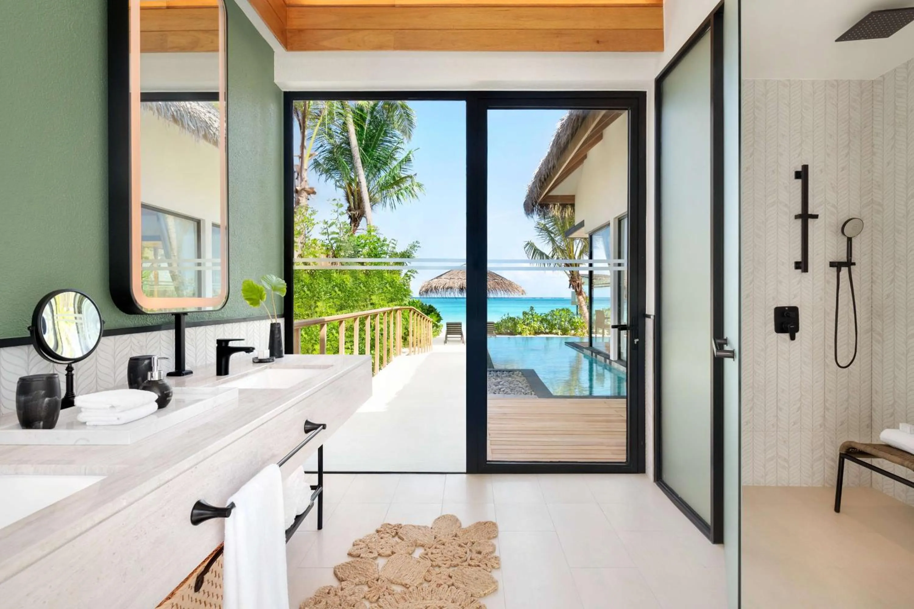 Bathroom in Hilton Maldives Amingiri Resort & Spa