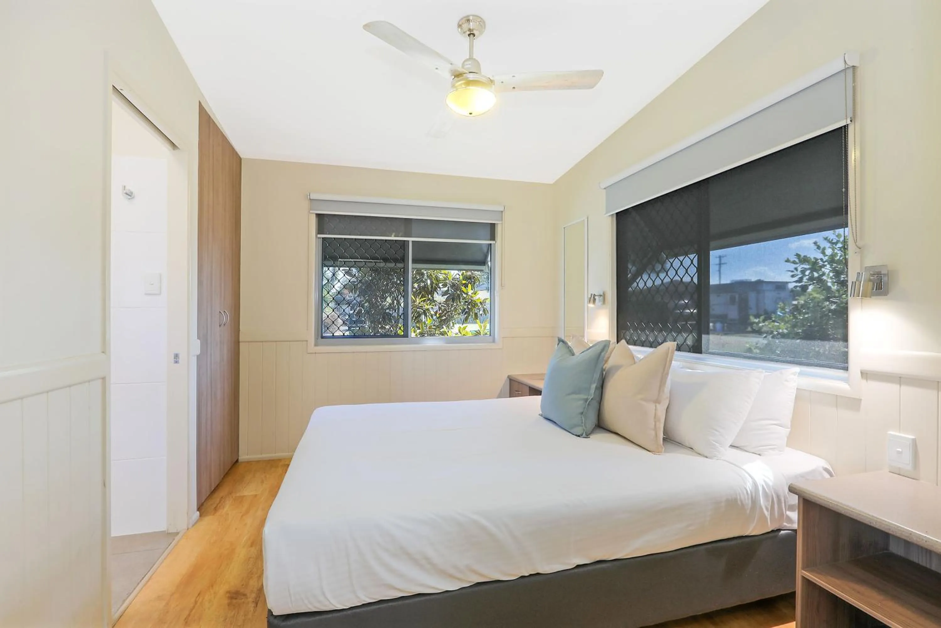 Bedroom, Bed in Reflections Lennox Head - Holiday Park