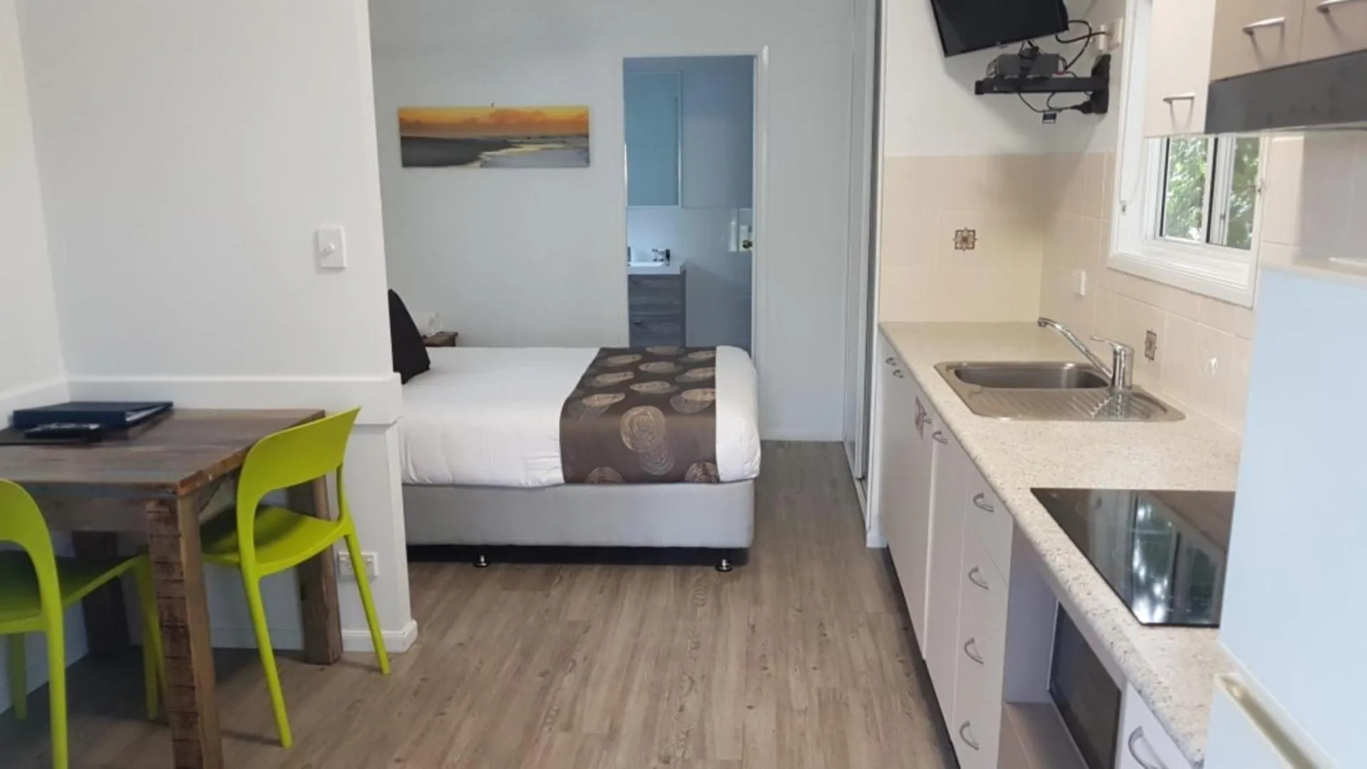 Bed in Reflections Corindi Beach - Holiday Park