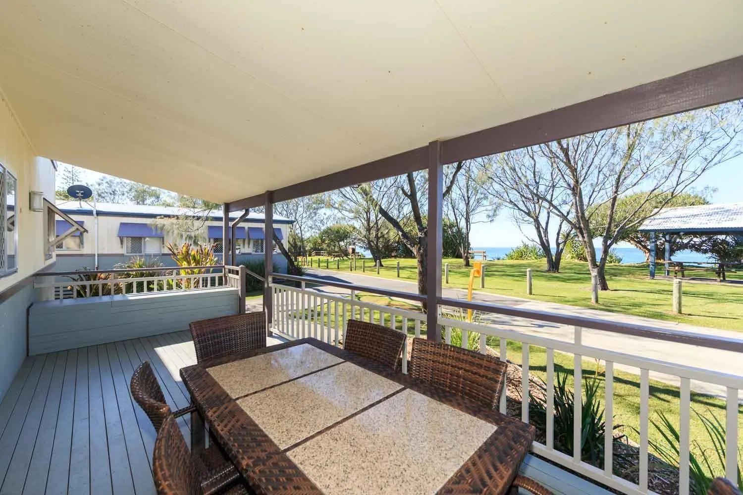 Balcony/Terrace in Reflections Corindi Beach - Holiday Park