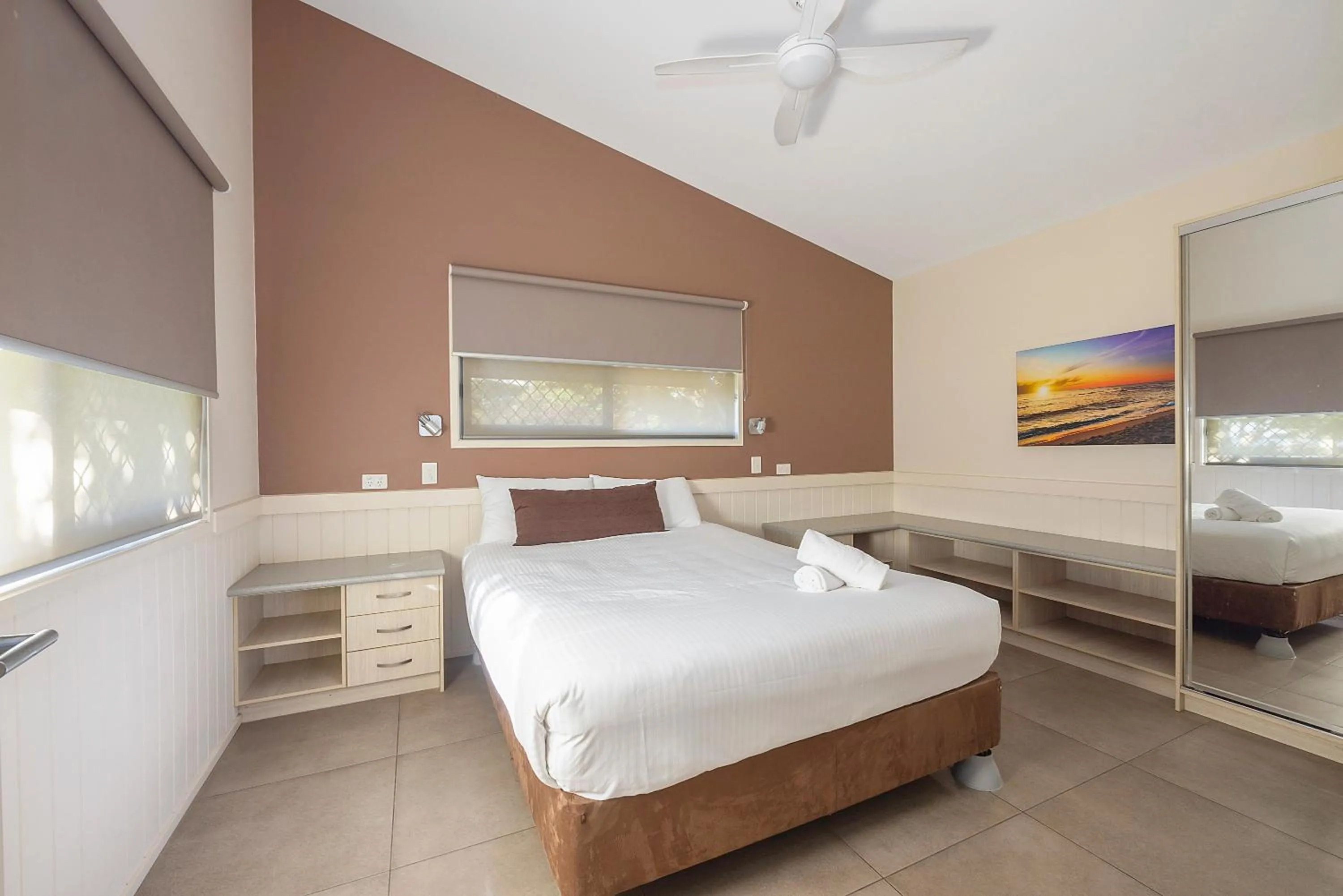 Bedroom, Bed in Reflections Urunga - Holiday Park