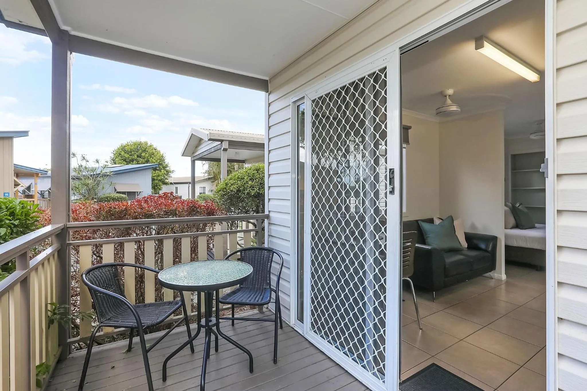 Balcony/Terrace in Reflections Urunga - Holiday Park