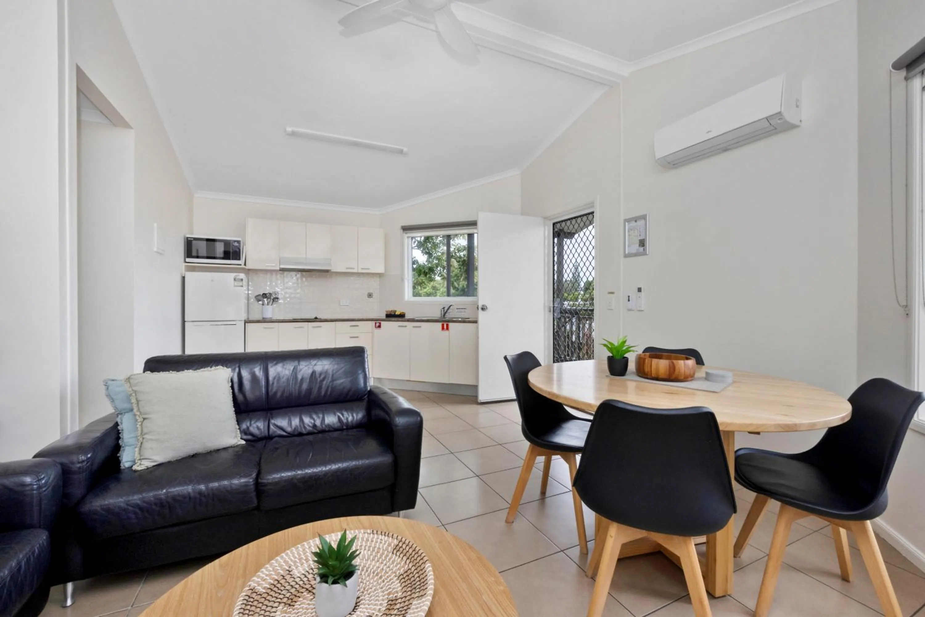Living room in Reflections Urunga - Holiday Park
