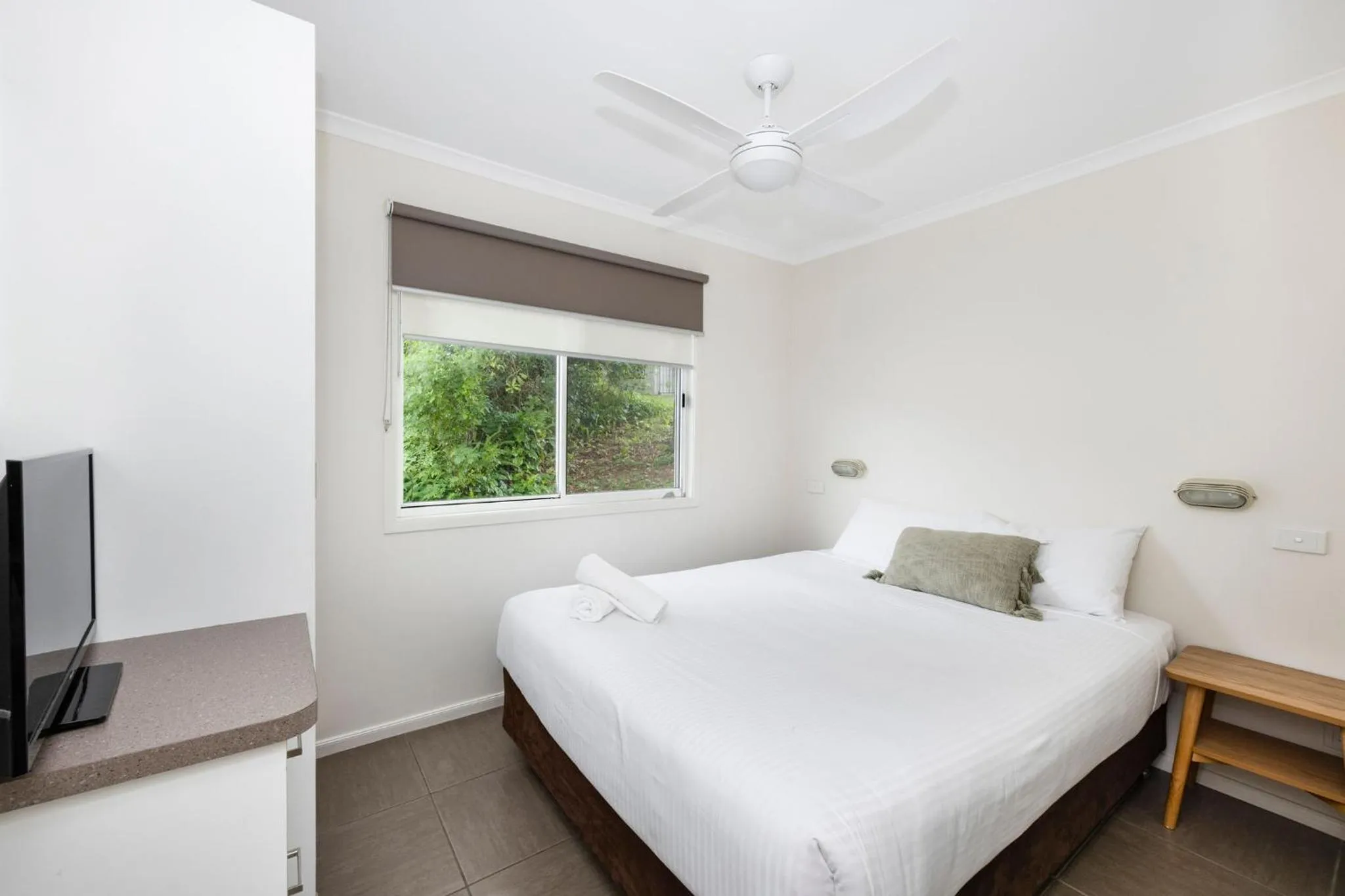 Bed in Reflections Urunga - Holiday Park