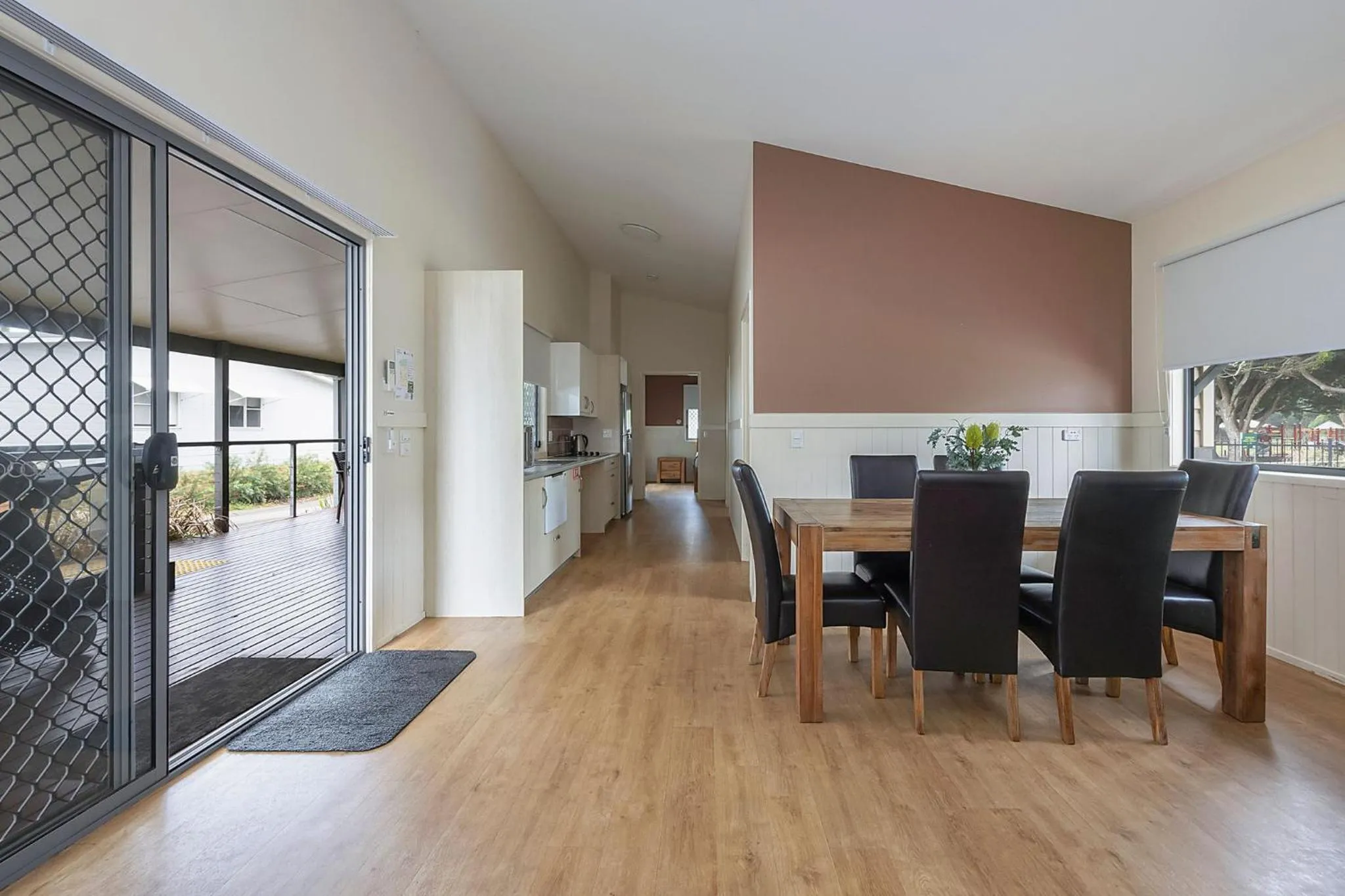 Dining area in Reflections Scotts Head - Holiday Park