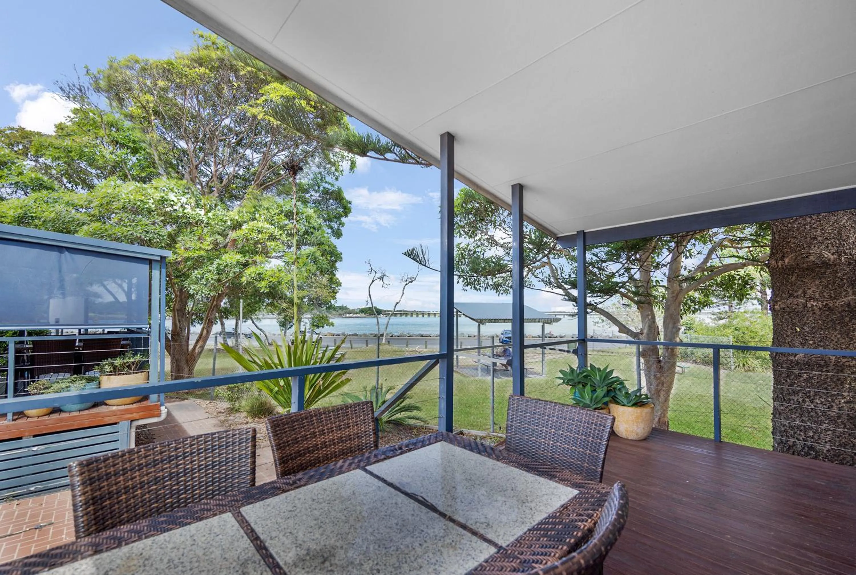 Balcony/Terrace in Reflections Tuncurry - Holiday Park