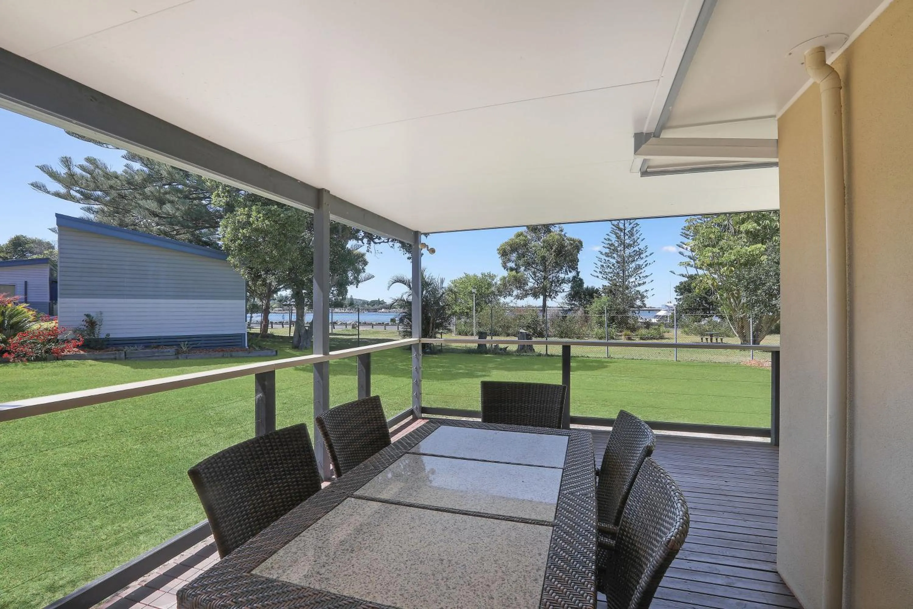 Balcony/Terrace in Reflections Tuncurry - Holiday Park