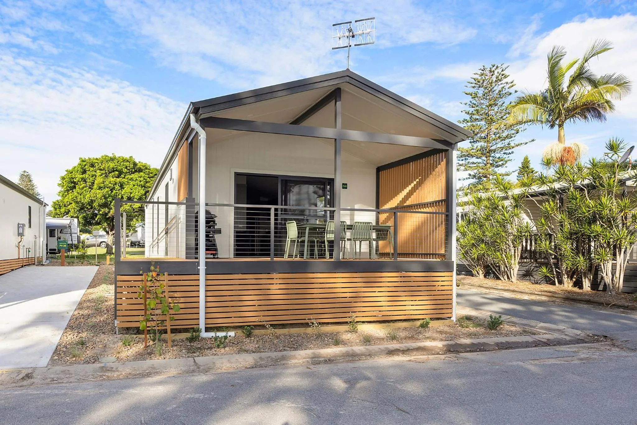 Patio in Reflections Forster Beach - Holiday Park