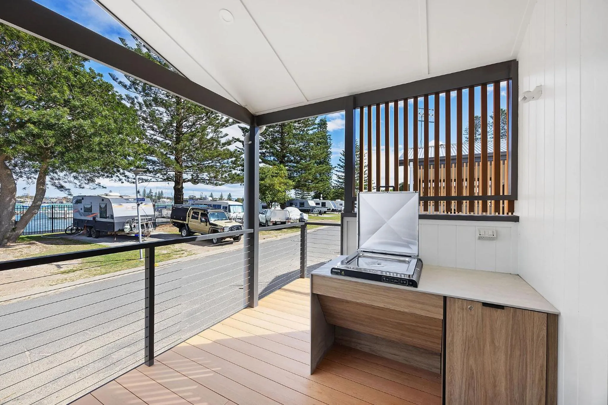 BBQ facilities in Reflections Forster Beach - Holiday Park
