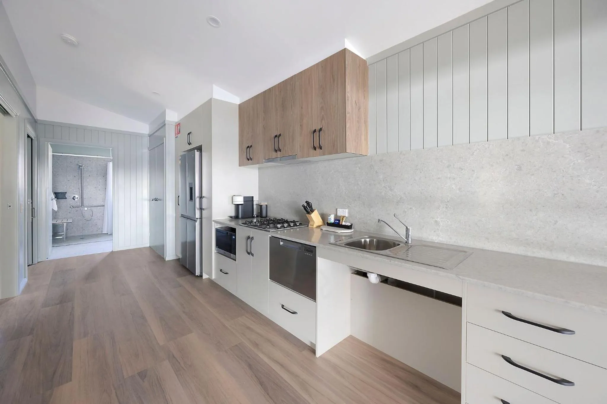 kitchen in Reflections Forster Beach - Holiday Park