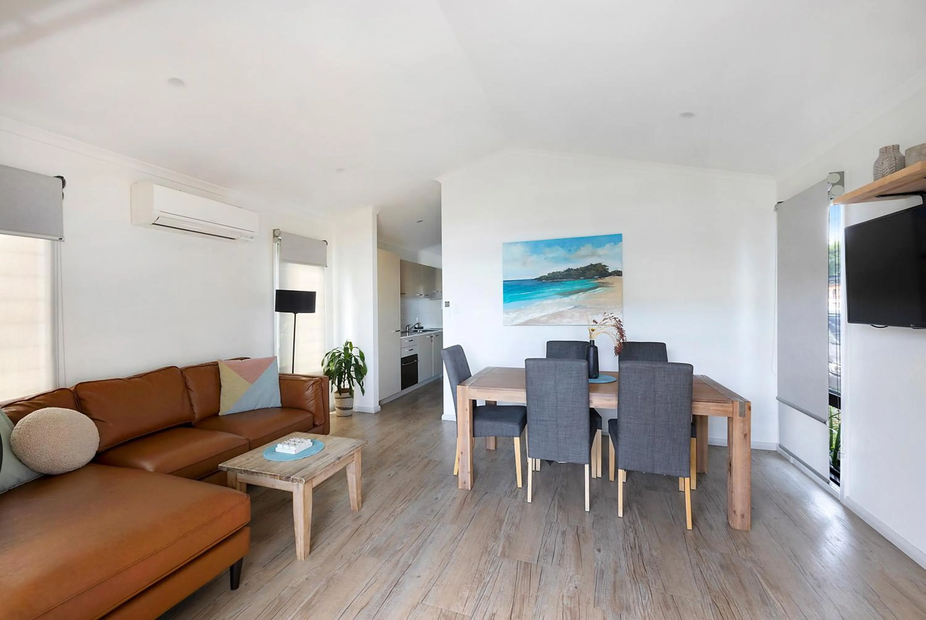 Living room in Reflections Forster Beach - Holiday Park