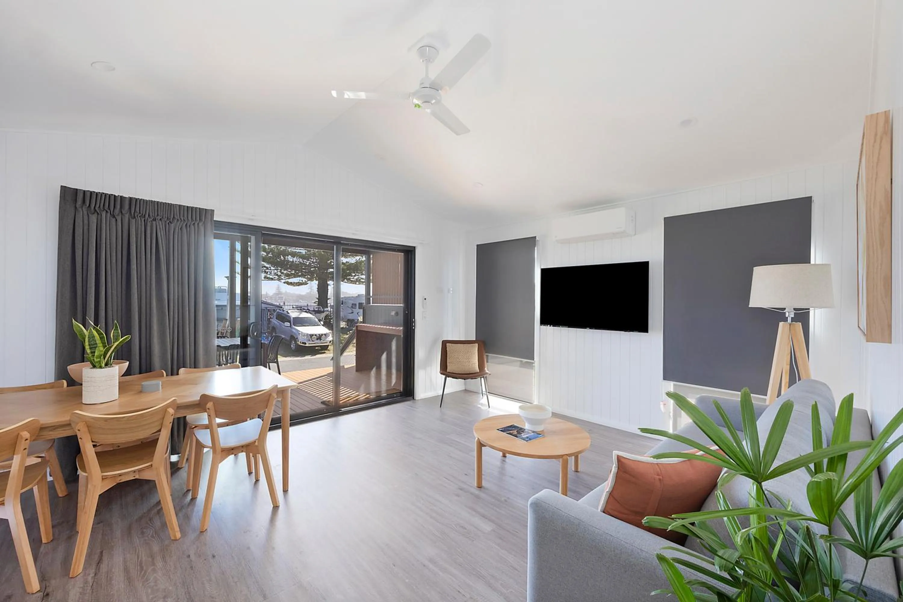 Living room in Reflections Forster Beach - Holiday Park