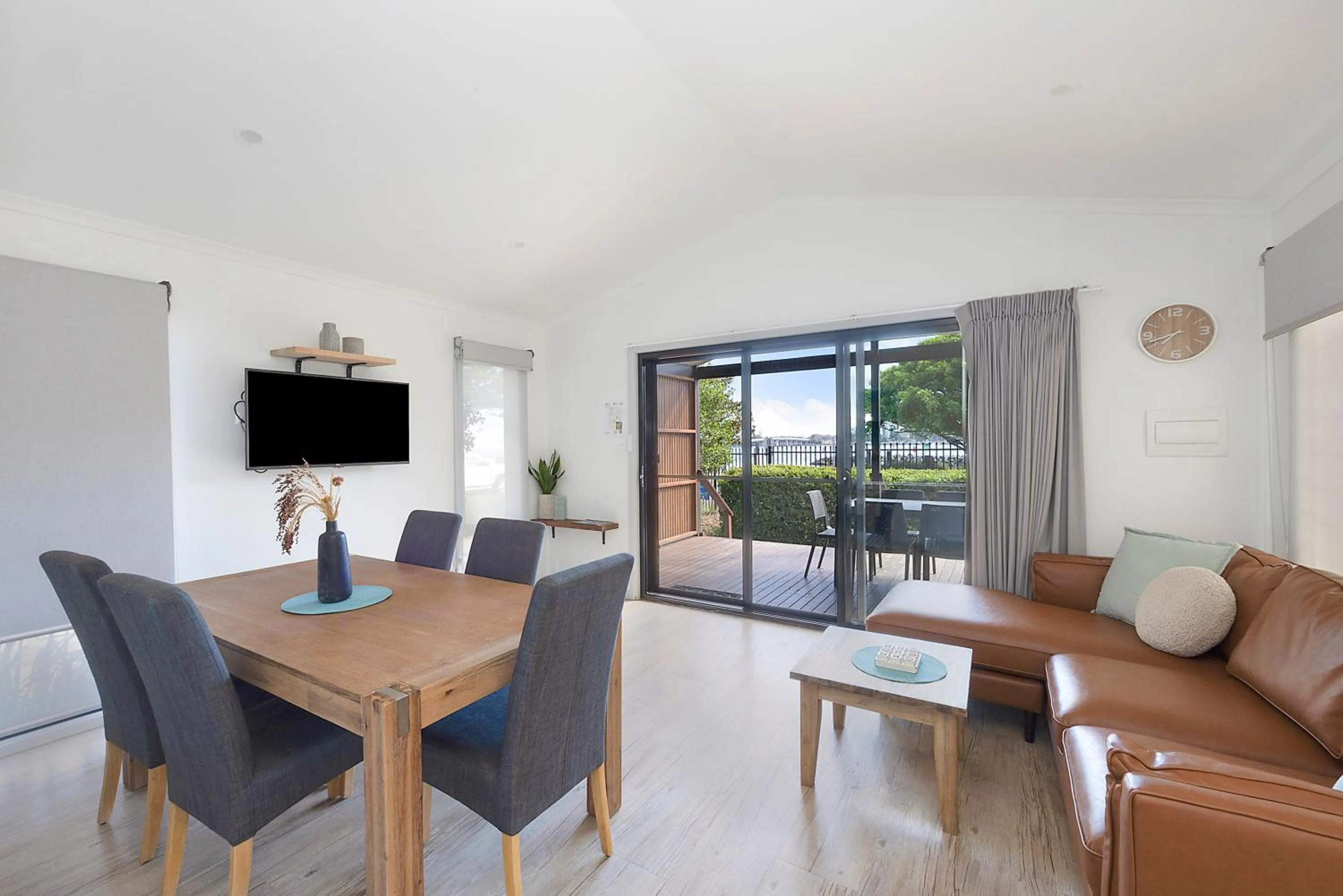 Living room in Reflections Forster Beach - Holiday Park