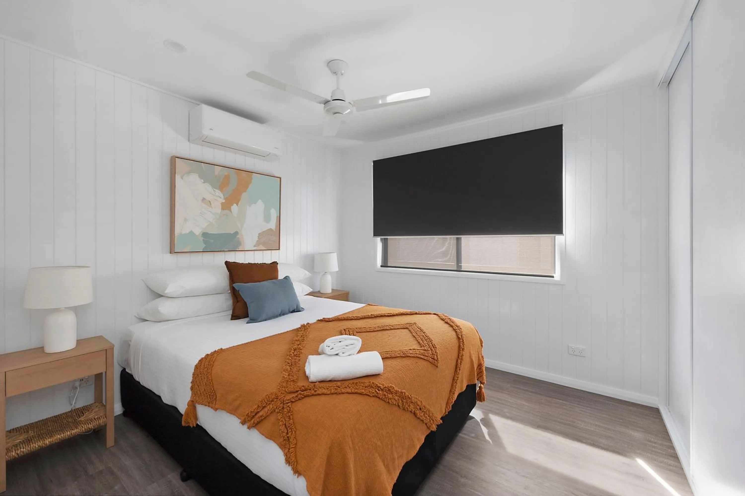 Bedroom, Bed in Reflections Forster Beach - Holiday Park