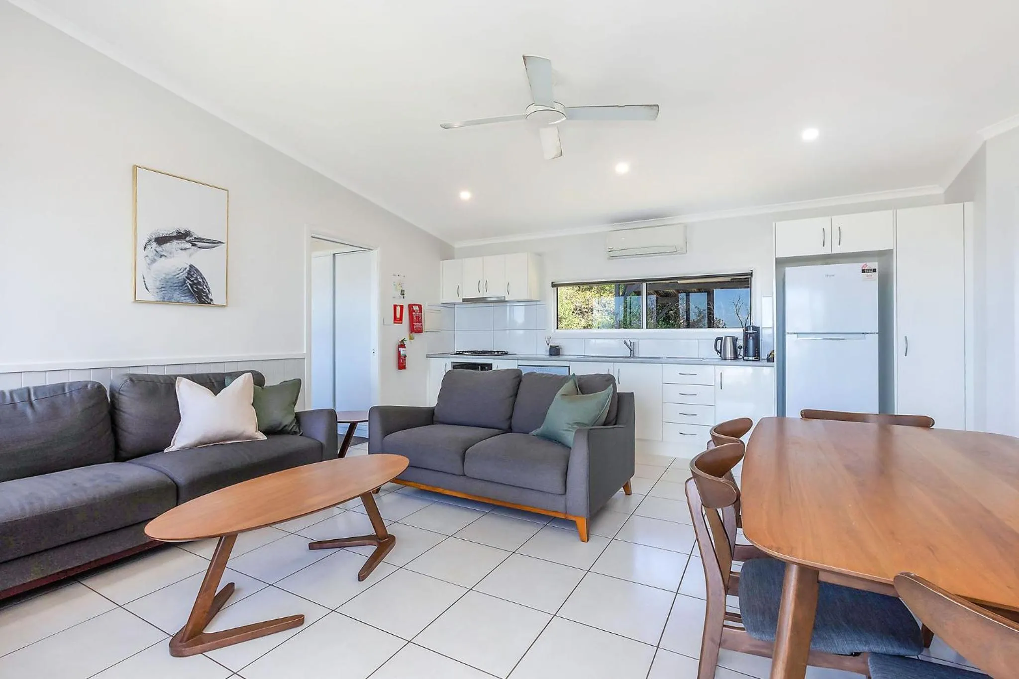 Seating area in Reflections Seal Rocks - Holiday Park