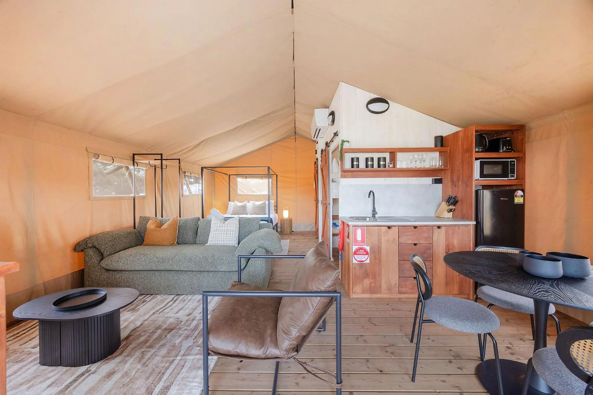 Living room in Reflections Hawks Nest - Holiday Park