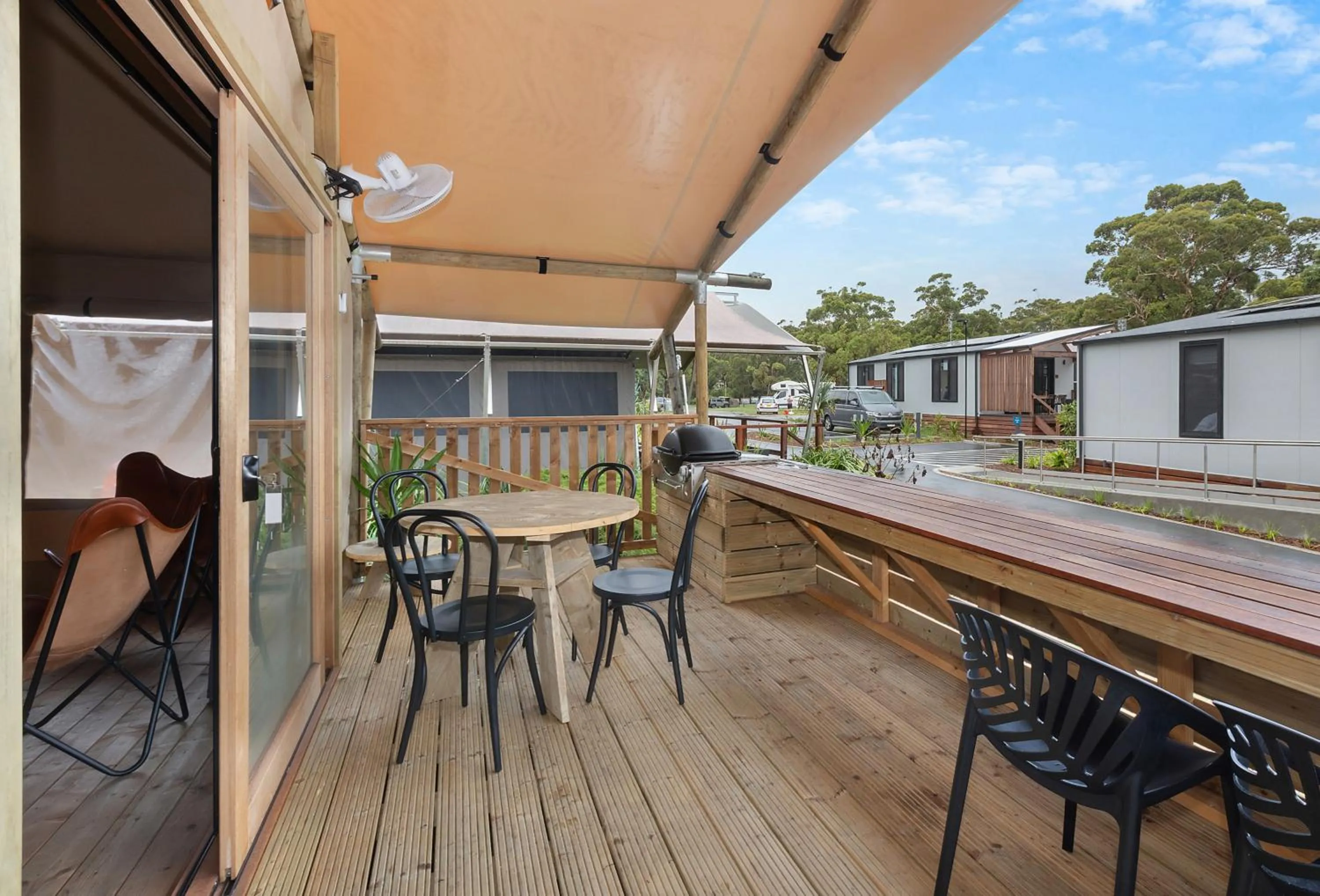 Balcony/Terrace in Reflections Jimmys Beach - Holiday Park