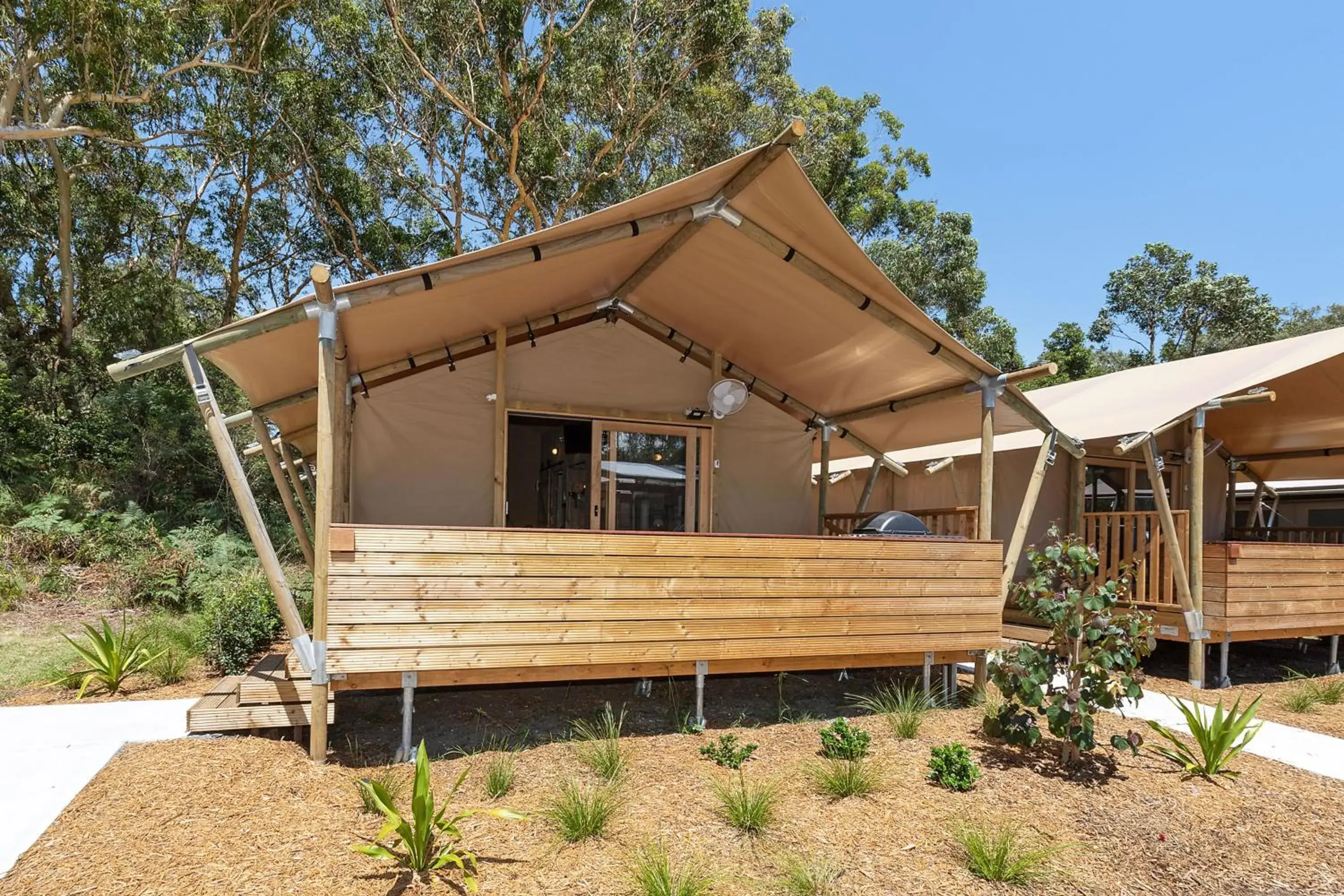 Superior Safari Tent - Sleeps 4 in Reflections Jimmys Beach - Holiday Park Superior Safari Tent - Sleeps 4 in Reflections Jimmys Beach - Holiday Park