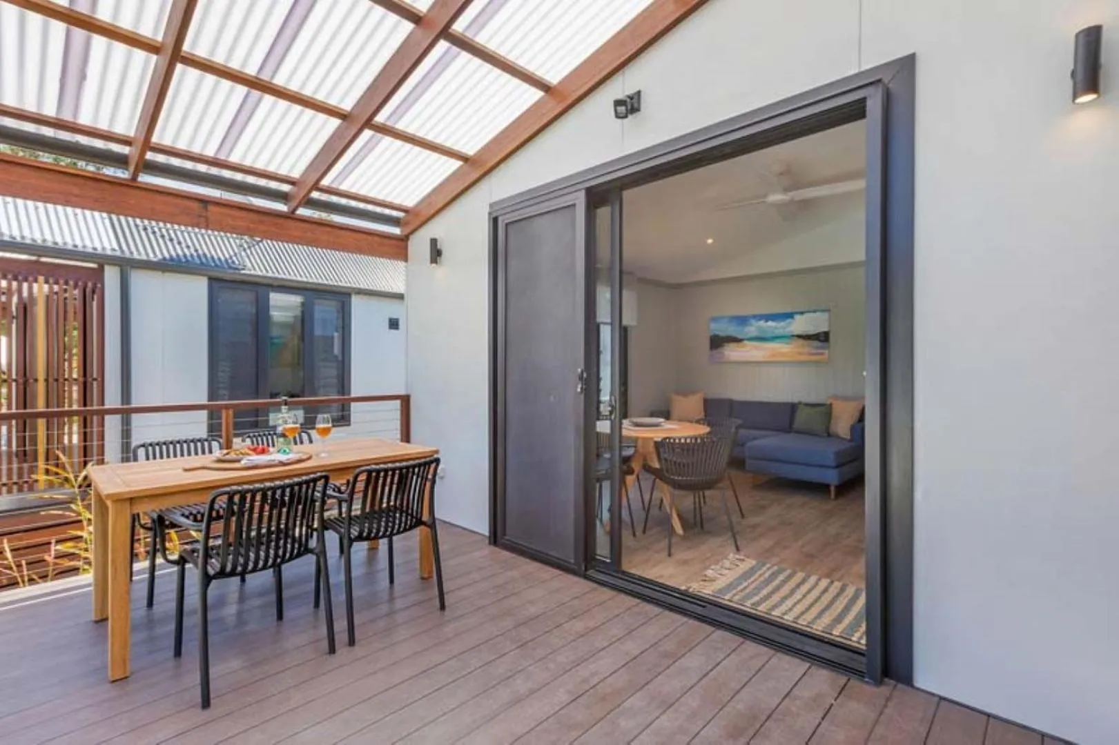 Balcony/Terrace in Reflections Jimmys Beach - Holiday Park