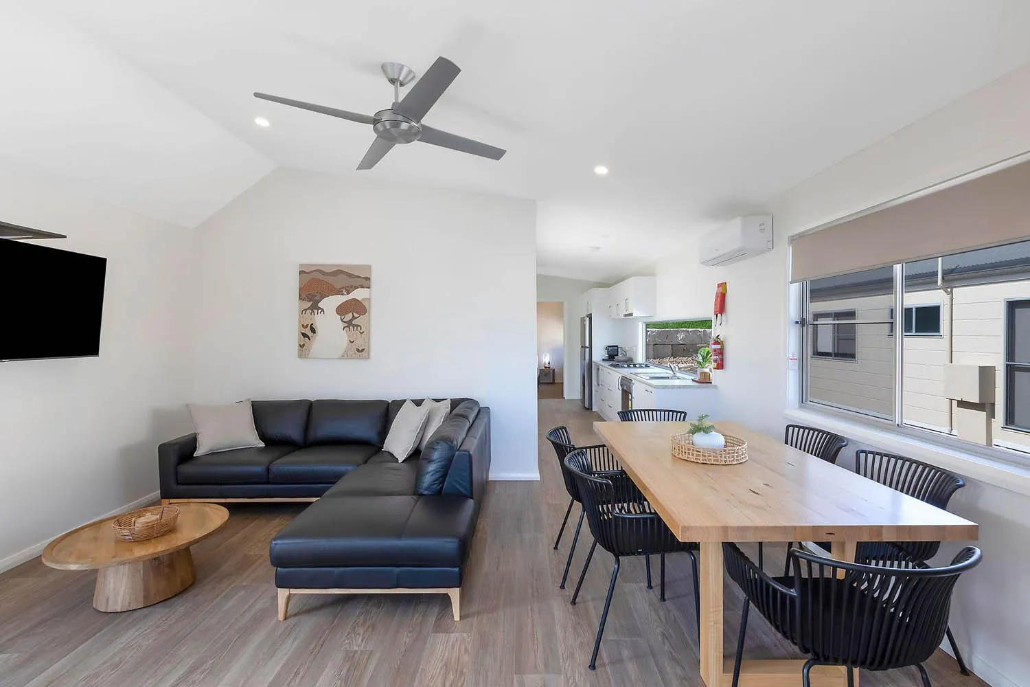 Living room in Reflections Bermagui - Holiday Park