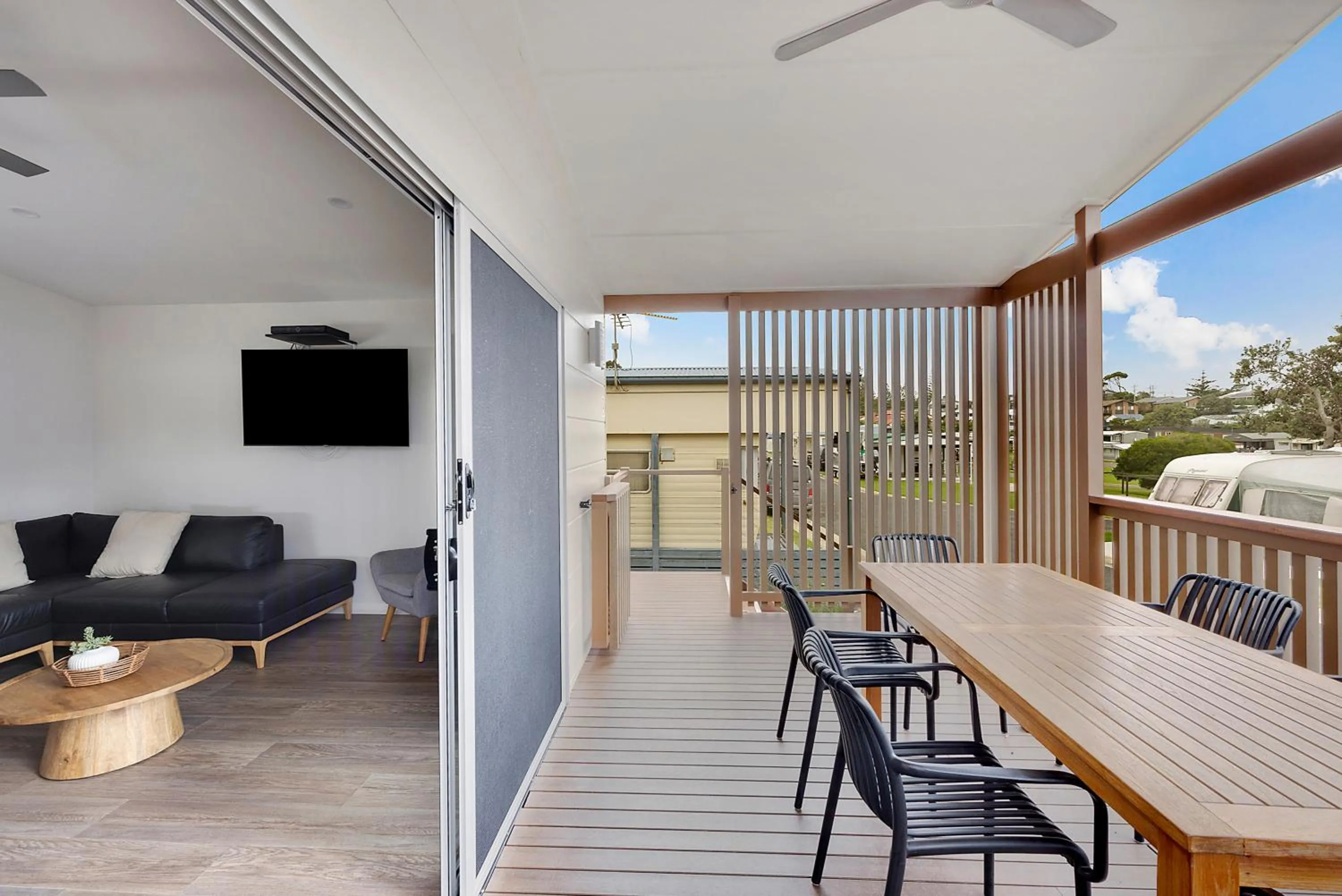 Balcony/Terrace in Reflections Bermagui - Holiday Park