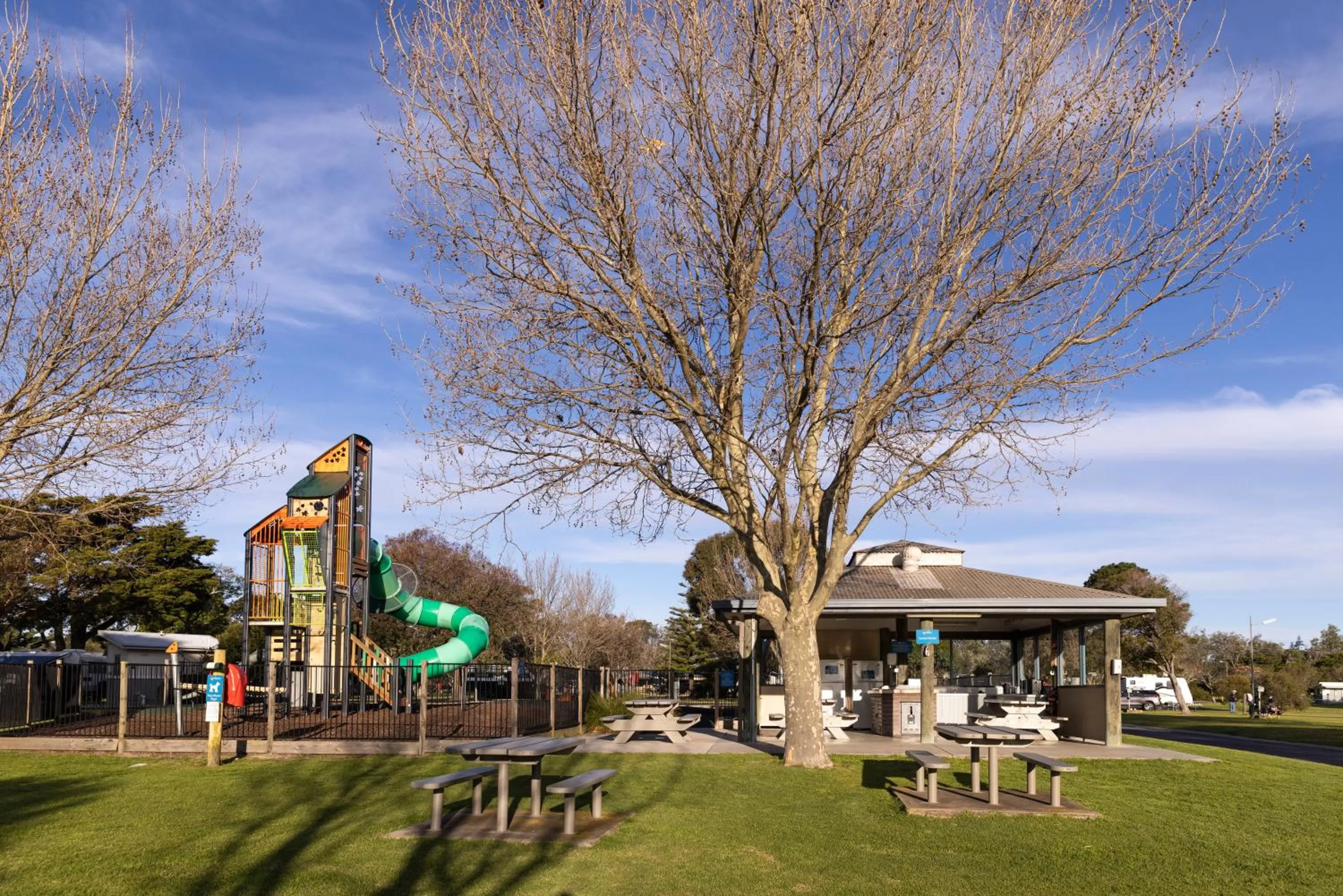 BBQ facilities in Reflections Eden - Holiday Park