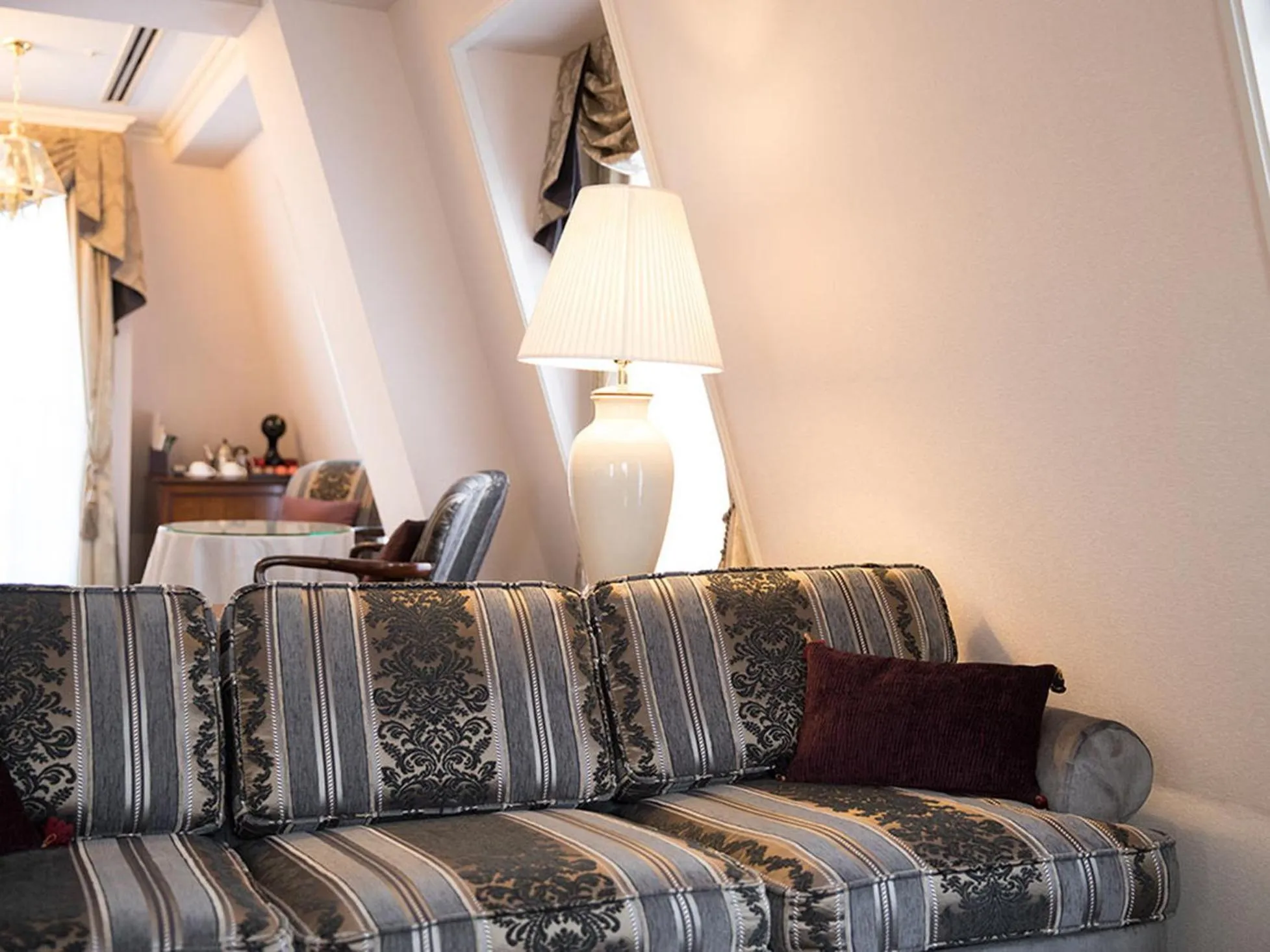 Seating area in Kobe Kitano Hotel