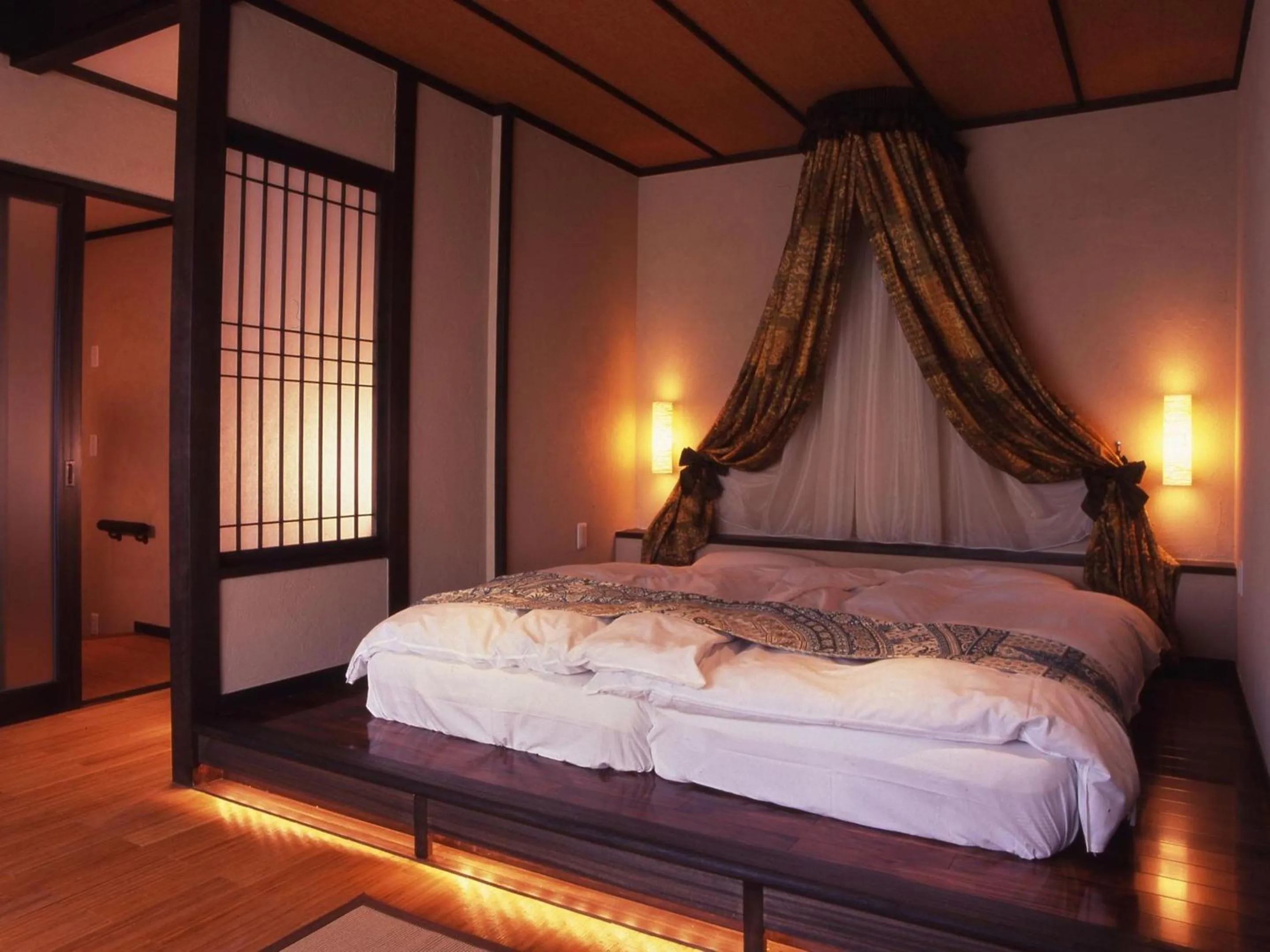 Bed in Ijika Daiichi Hotel Kagura