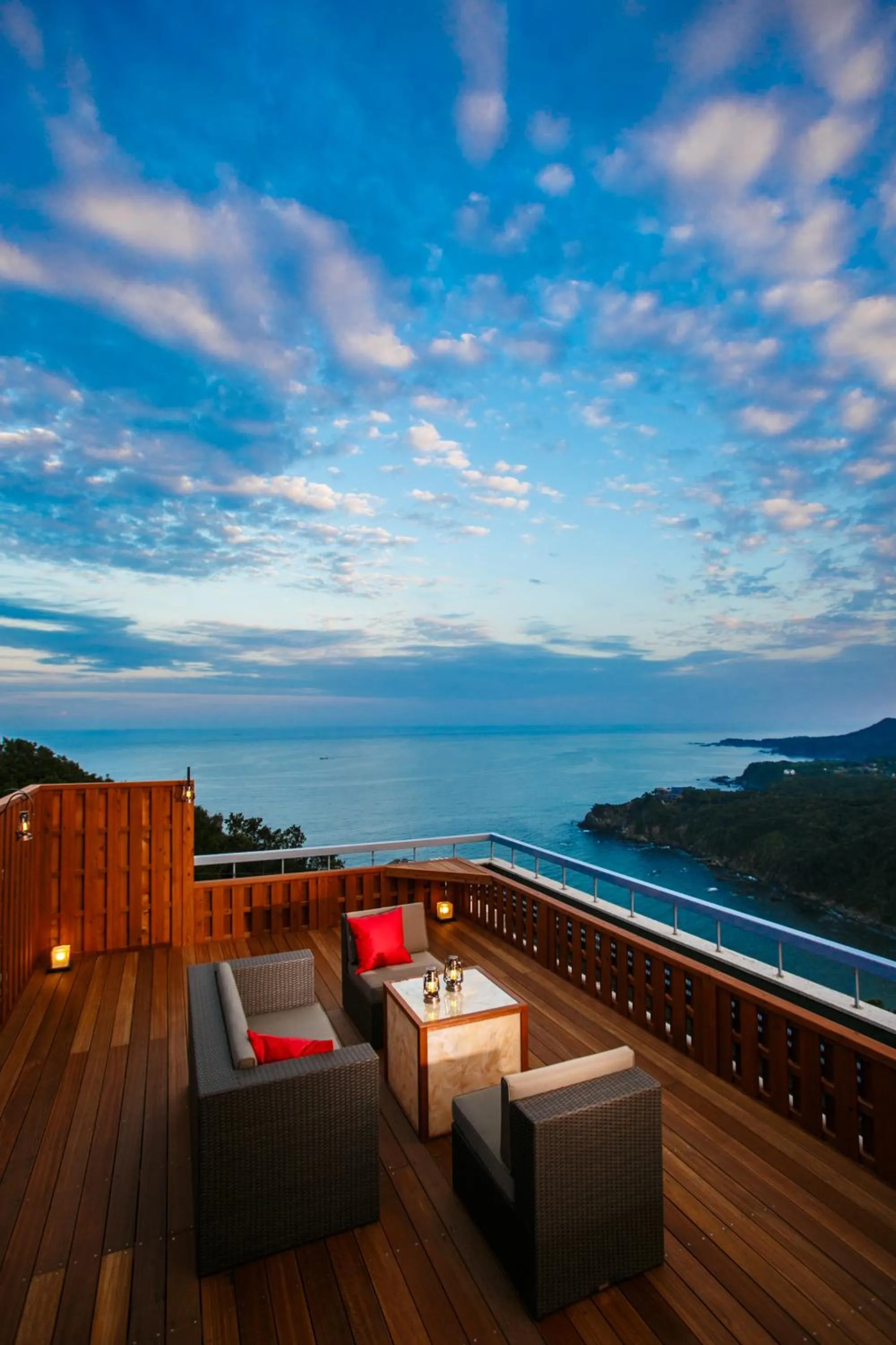 Balcony/Terrace in Ijika Daiichi Hotel Kagura