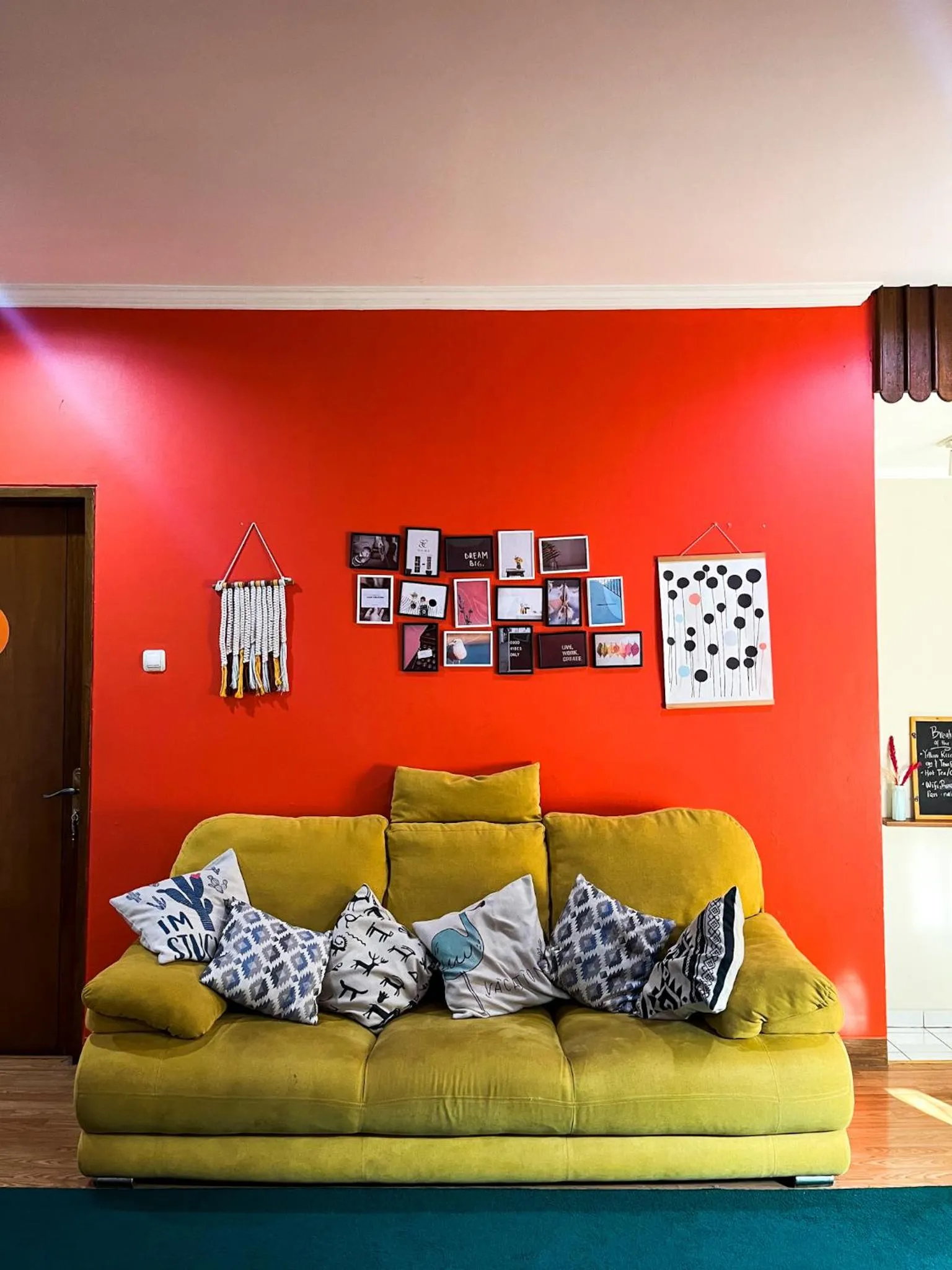 Seating area in Roemah Renjana Bandung