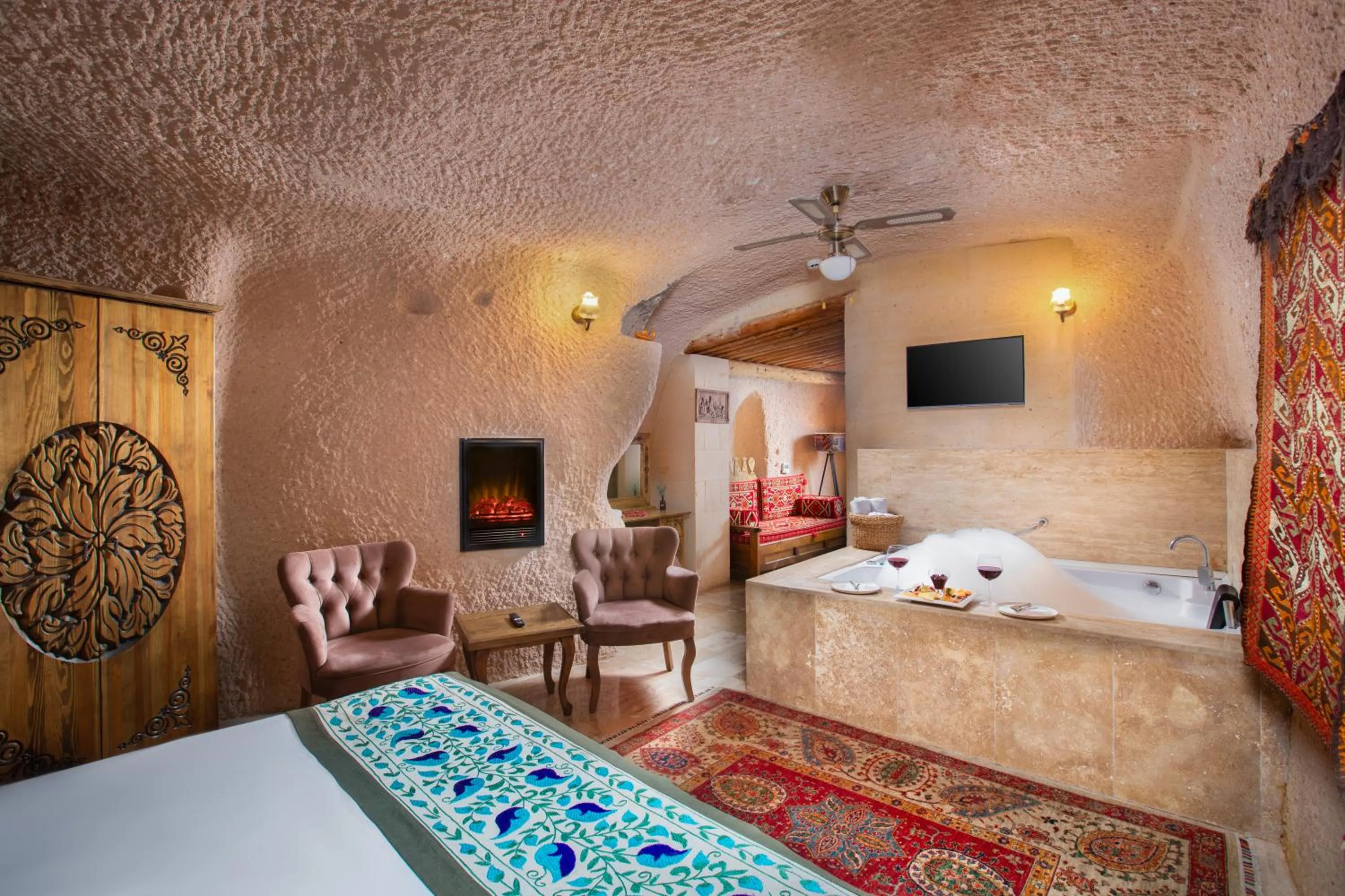 Bedroom, Bed in Simera in Cappadocia - Special Class - Best View Rooftop