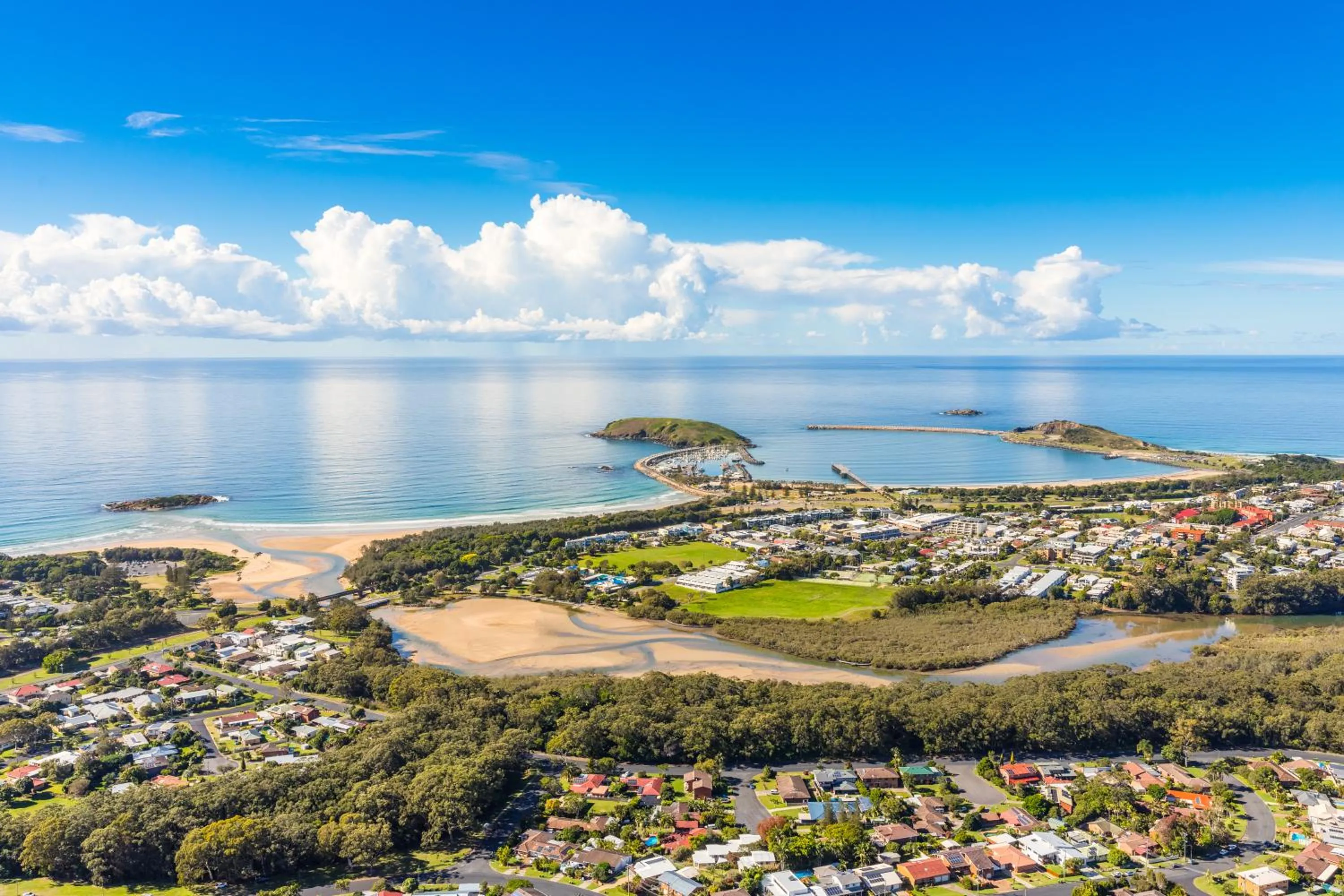 Bird's eye view in Surf Beach Motel Coffs