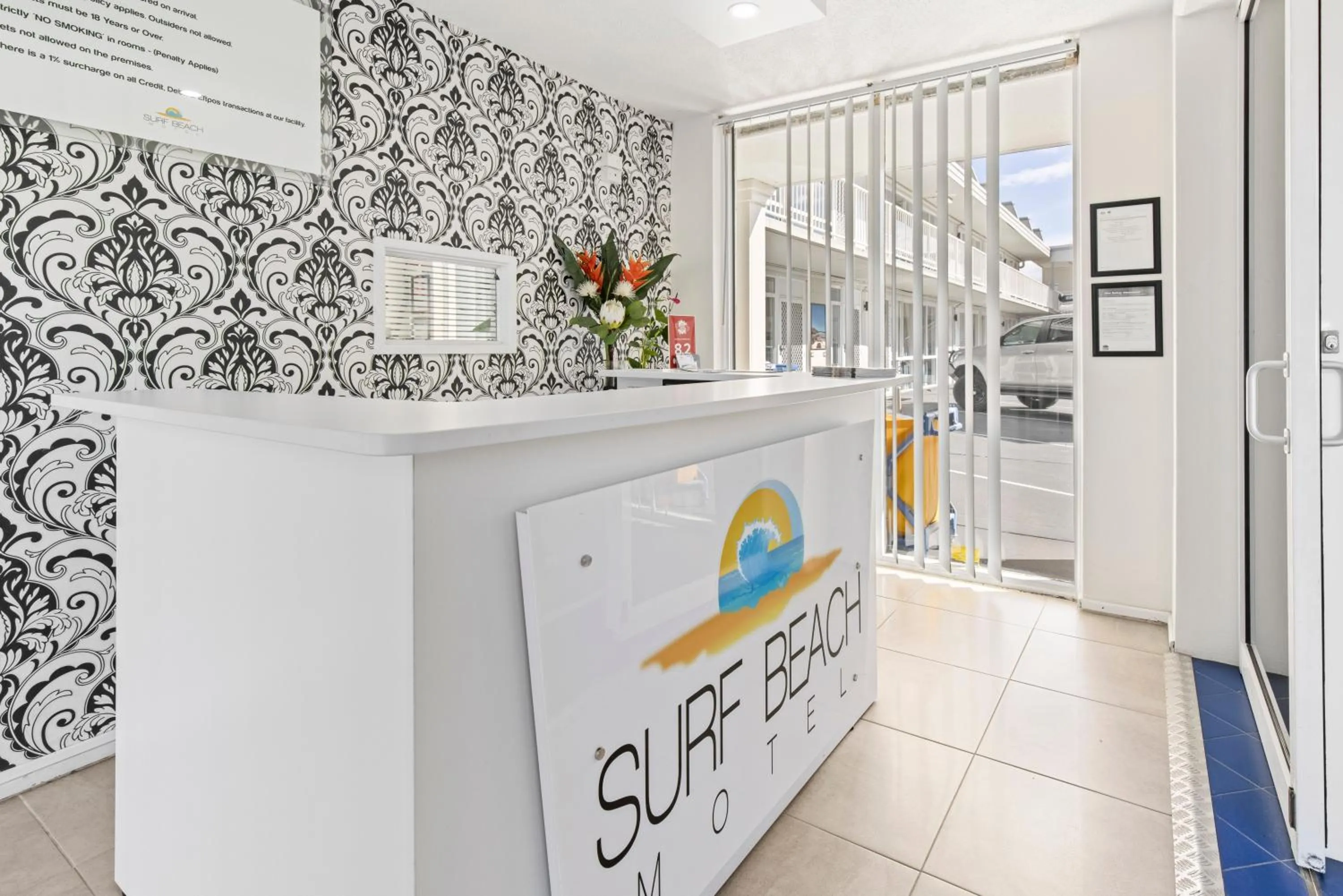 Lobby or reception in Surf Beach Motel Coffs