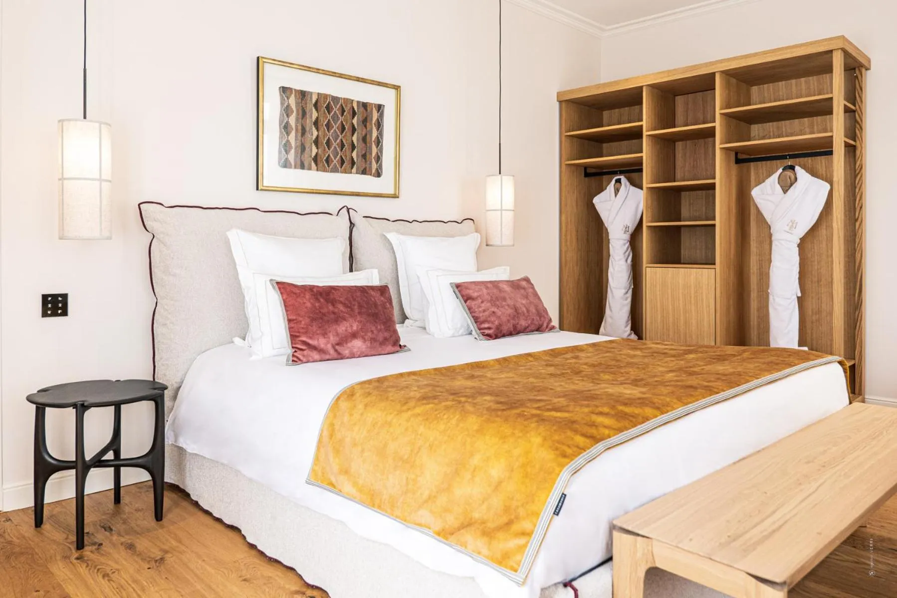 Bed in Hôtel Le Mosaïque