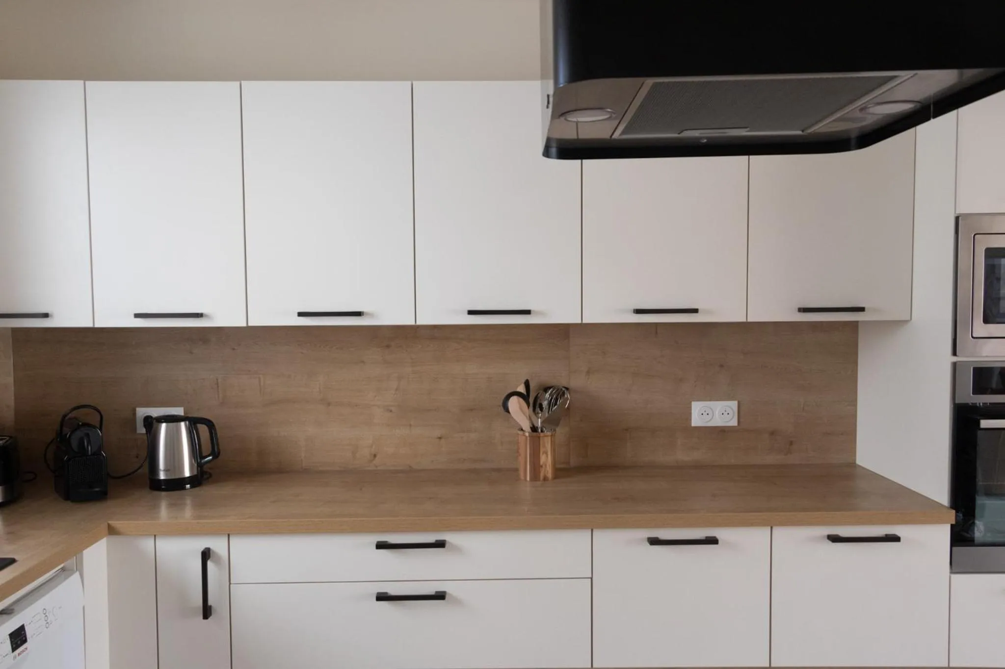 Kitchen or kitchenette in Hôtel Le Mosaïque