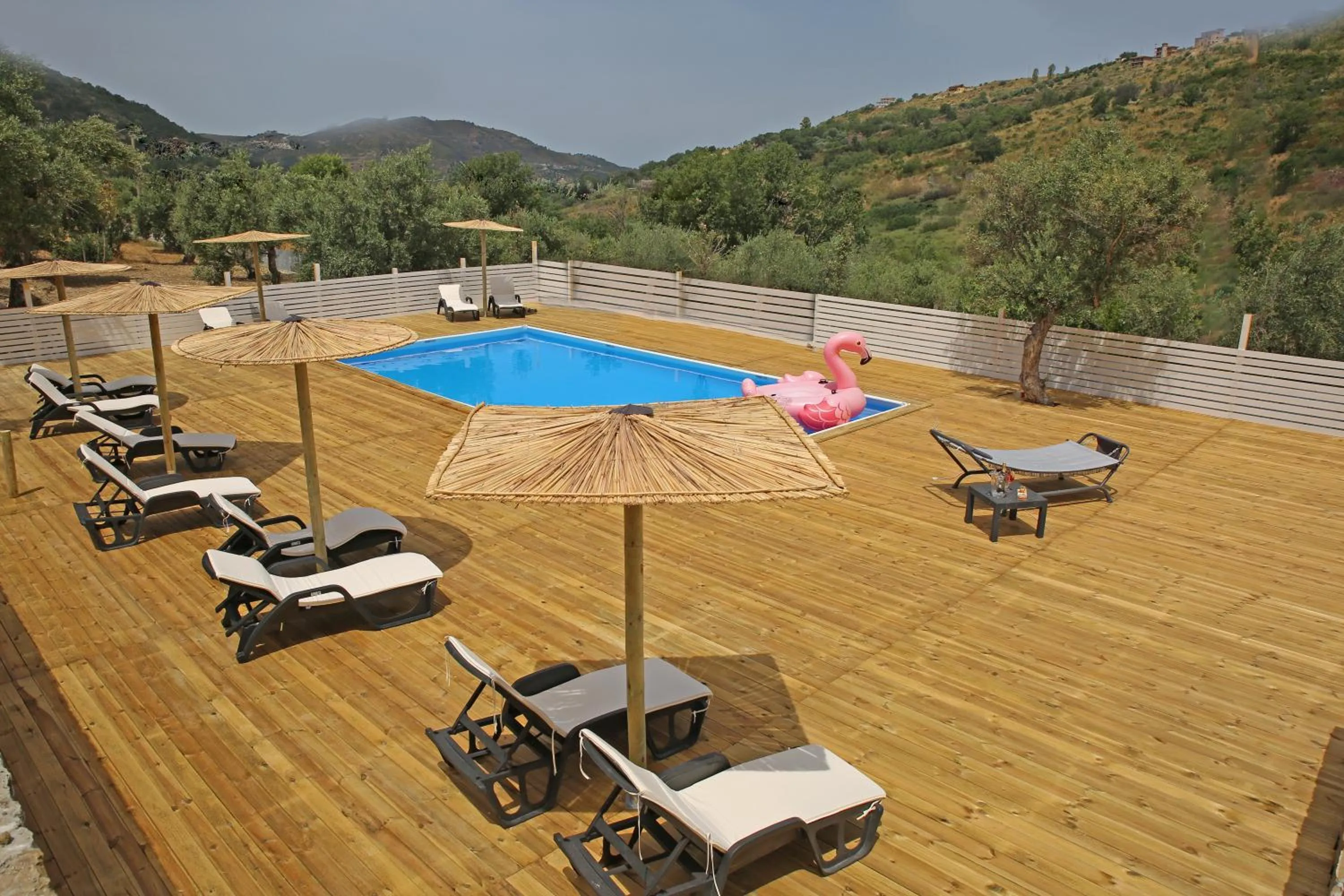 Pool view in Acquasanta Relais