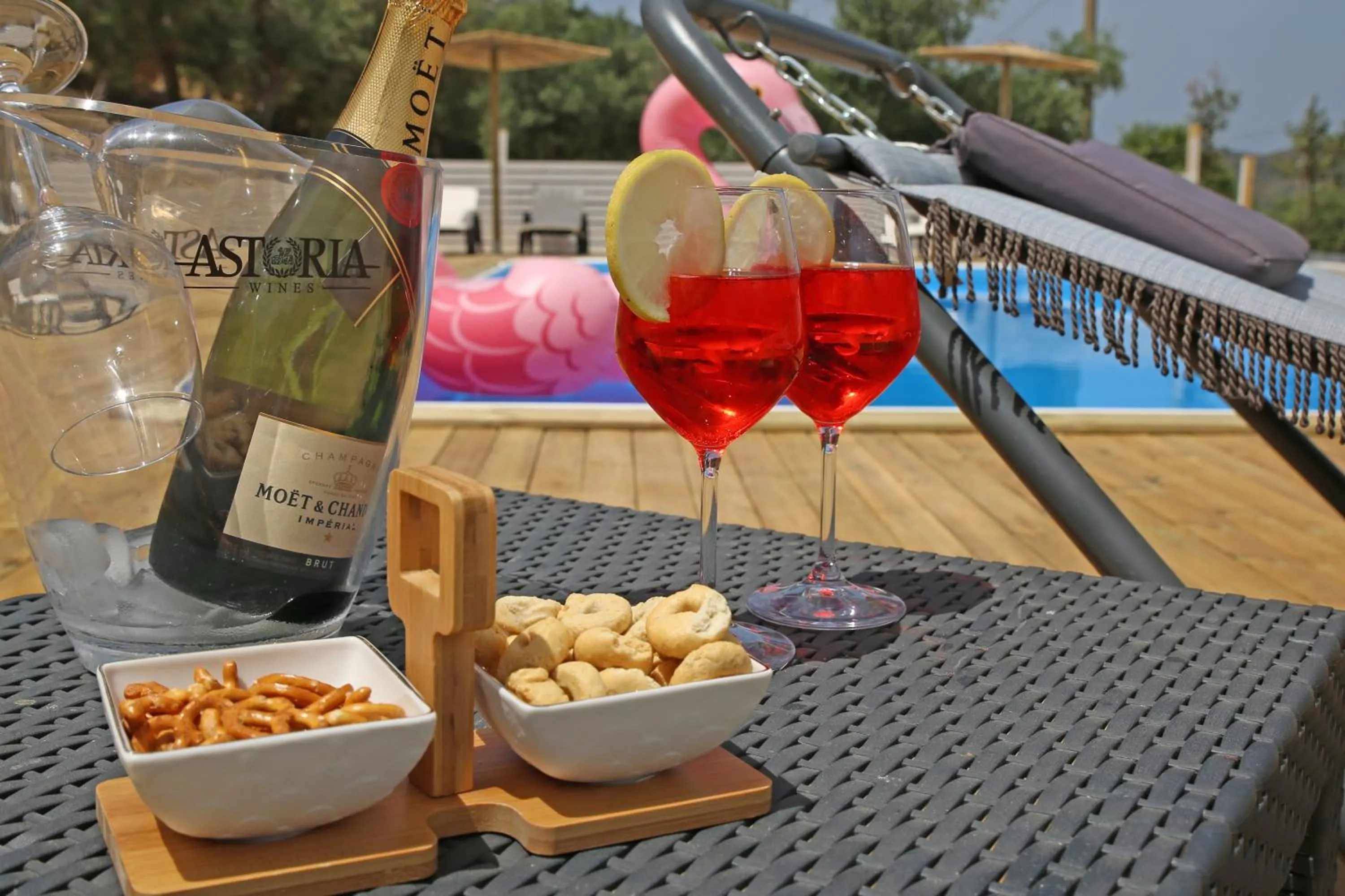 Food and drinks in Acquasanta Relais