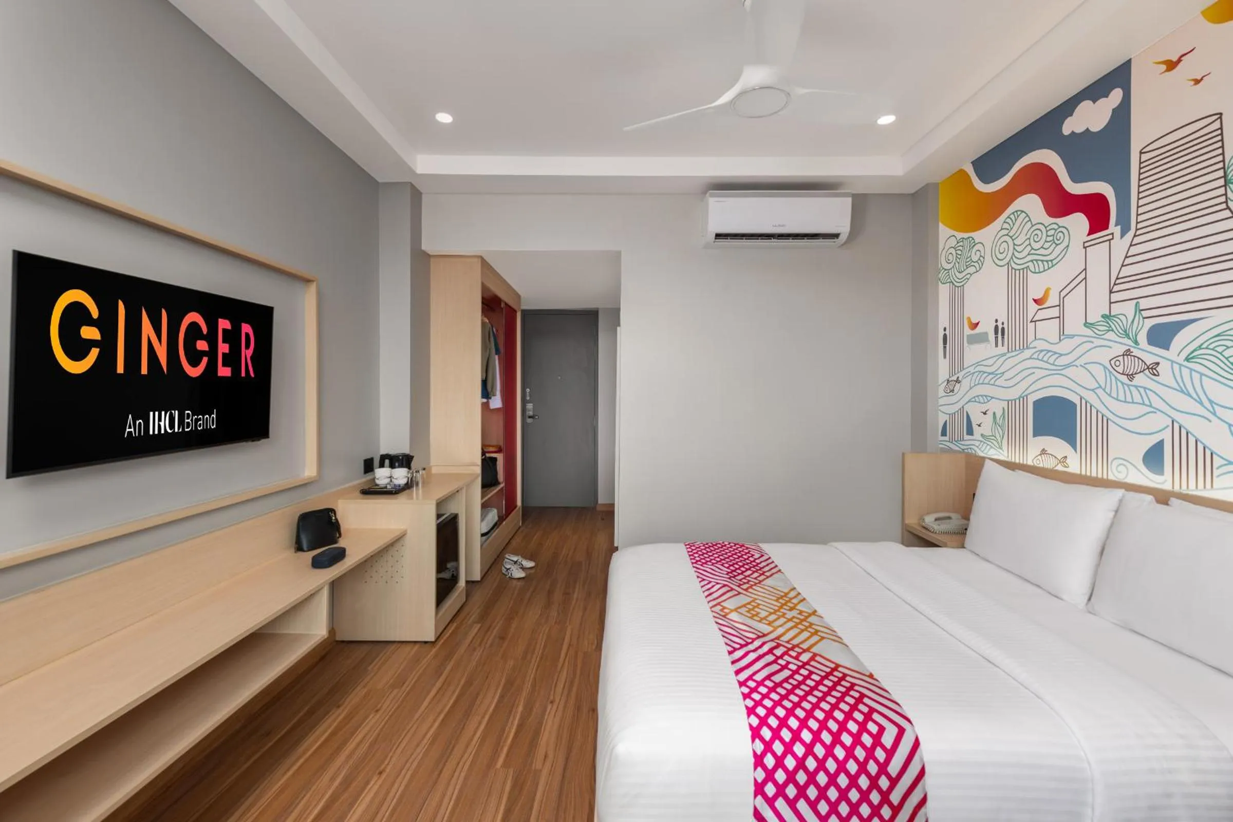 Bedroom, Bed in Ginger Durgapur