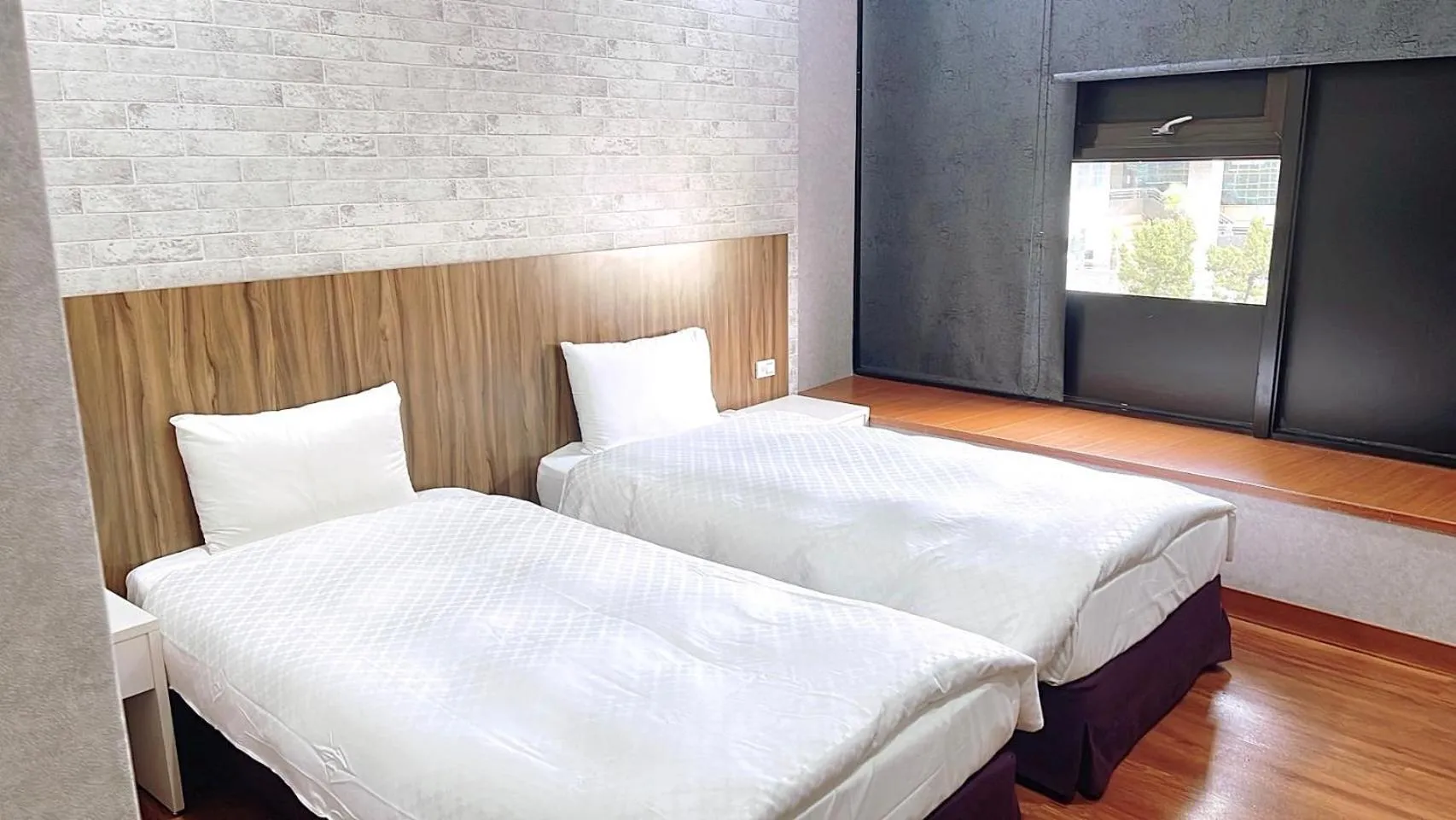 Bed in 嵐茵鐵道旅館