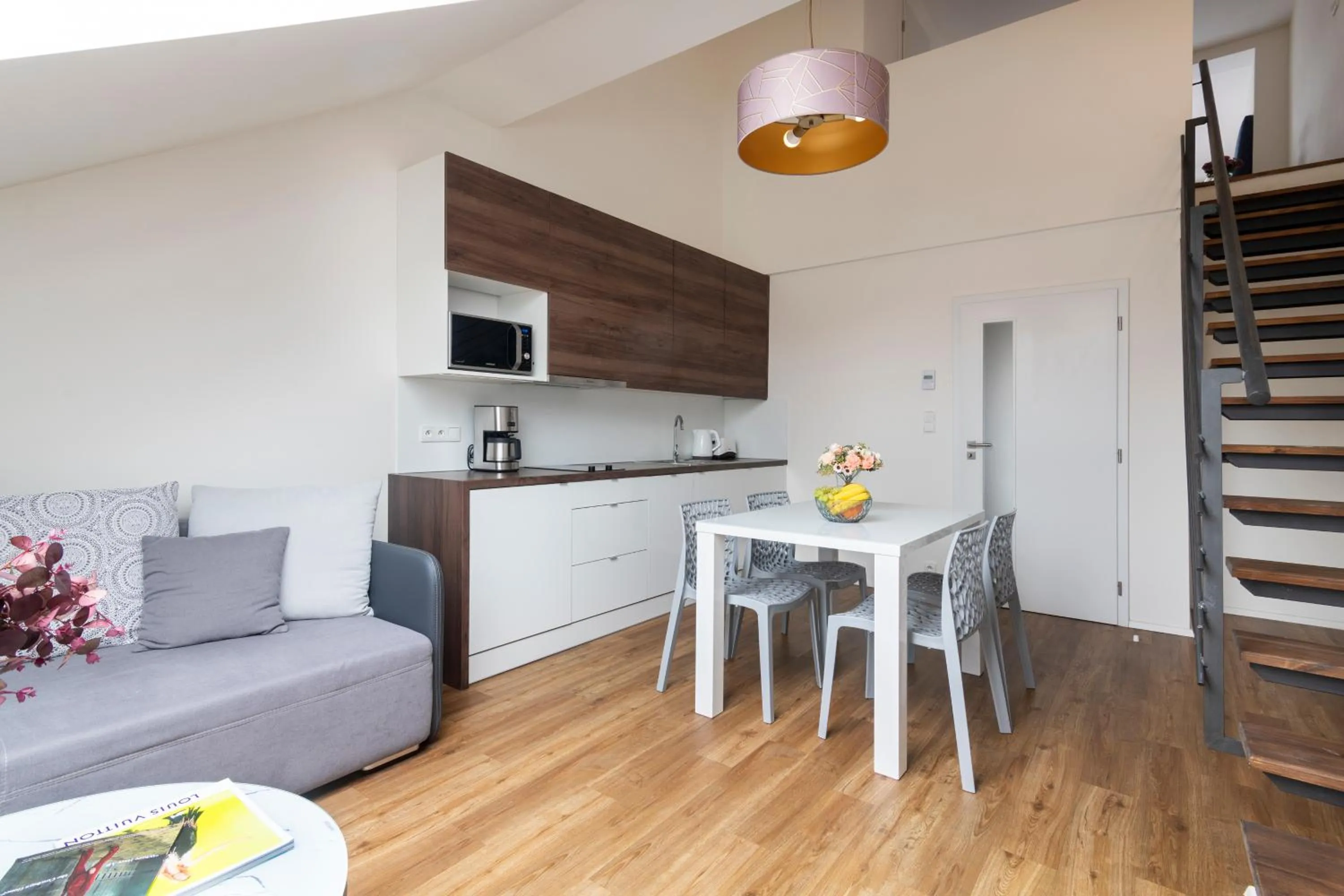 Kitchen or kitchenette in Prague Tales Boutique Residence by Dwellfort