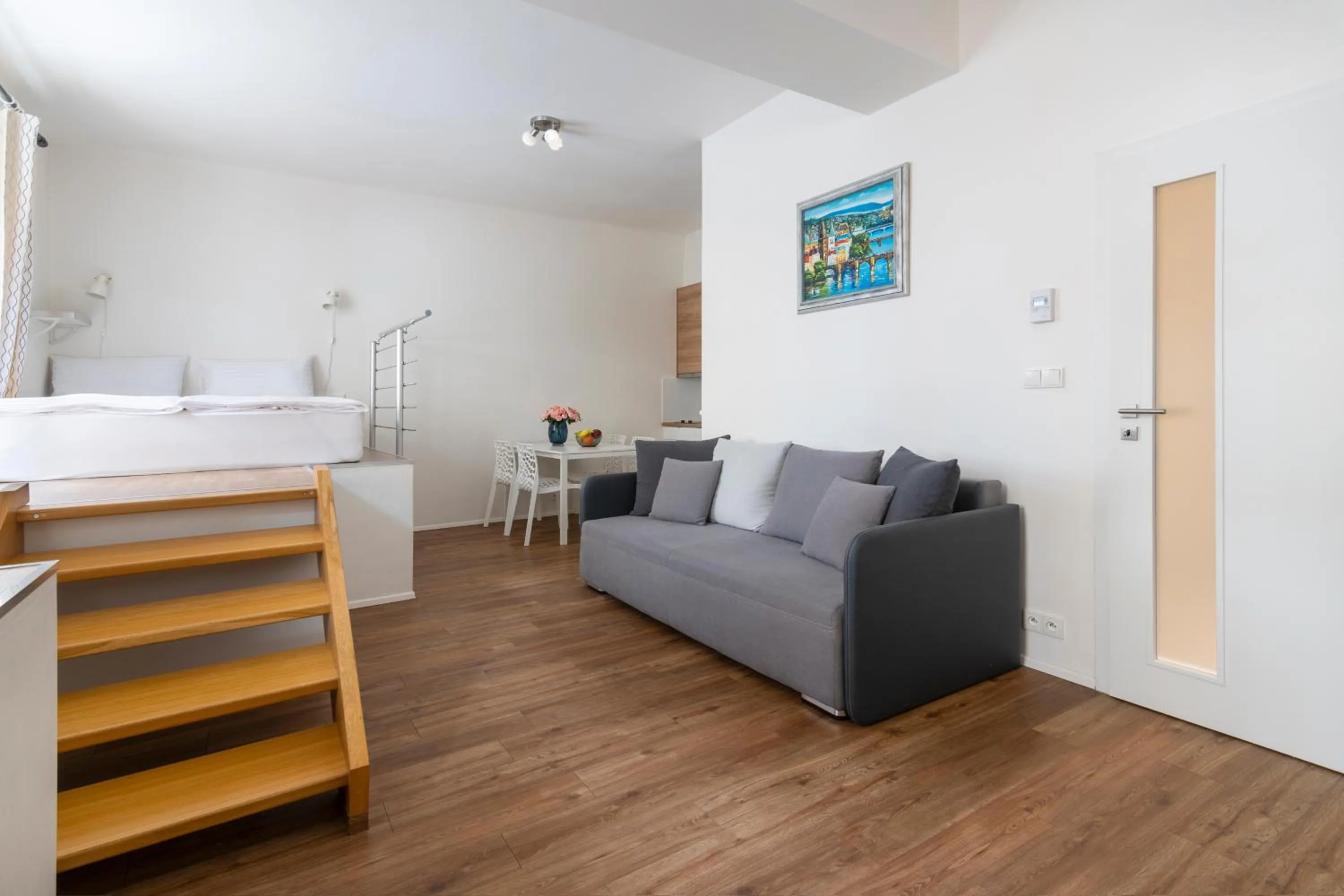 Seating area in Prague Tales Boutique Residence by Dwellfort