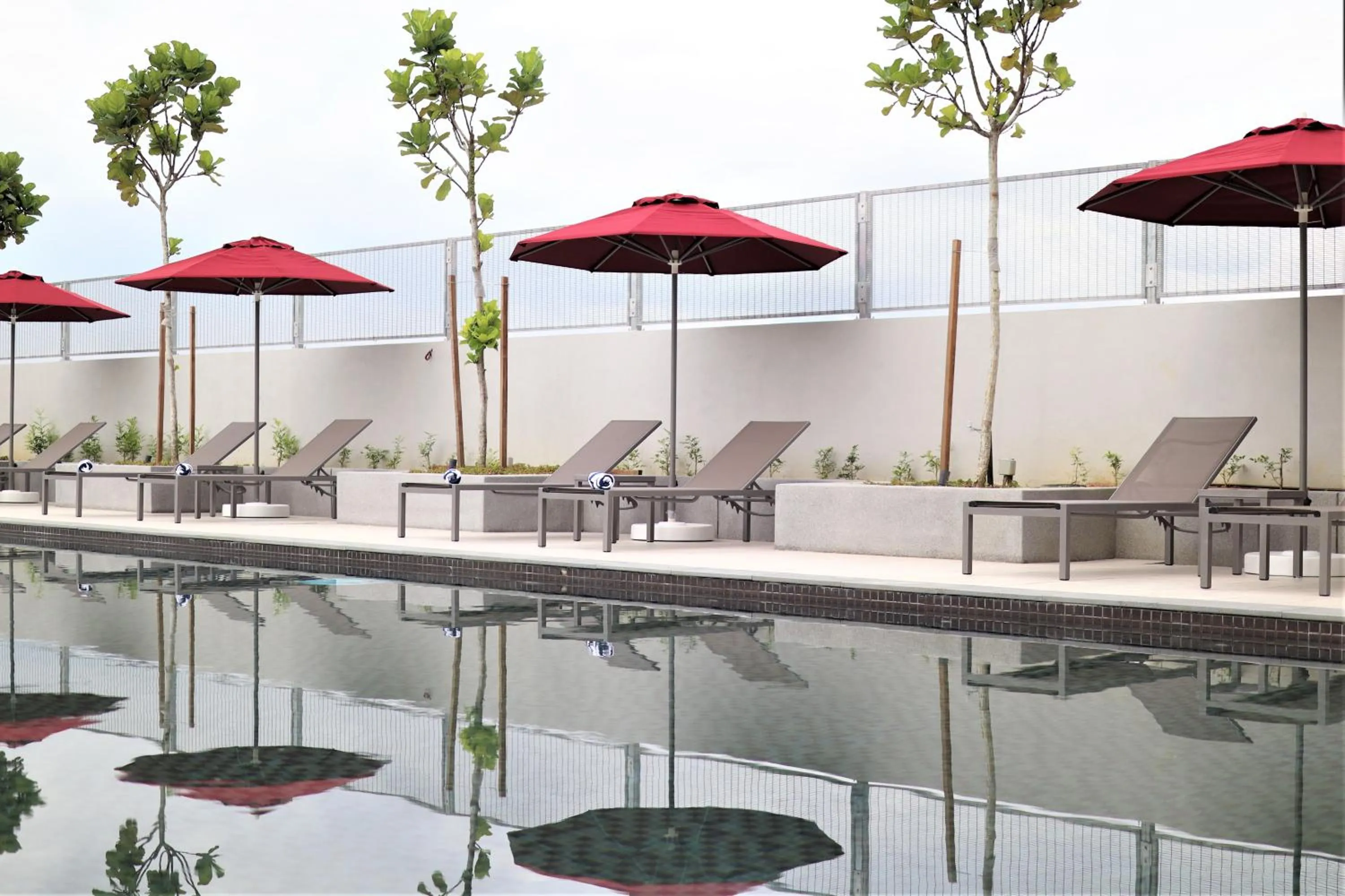 Pool view in KSL ESPLANADE HOTEL with HOT SPRING